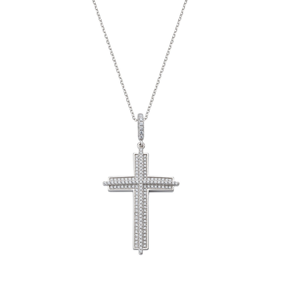 Collana in argento 925 con zirconi - AMEN