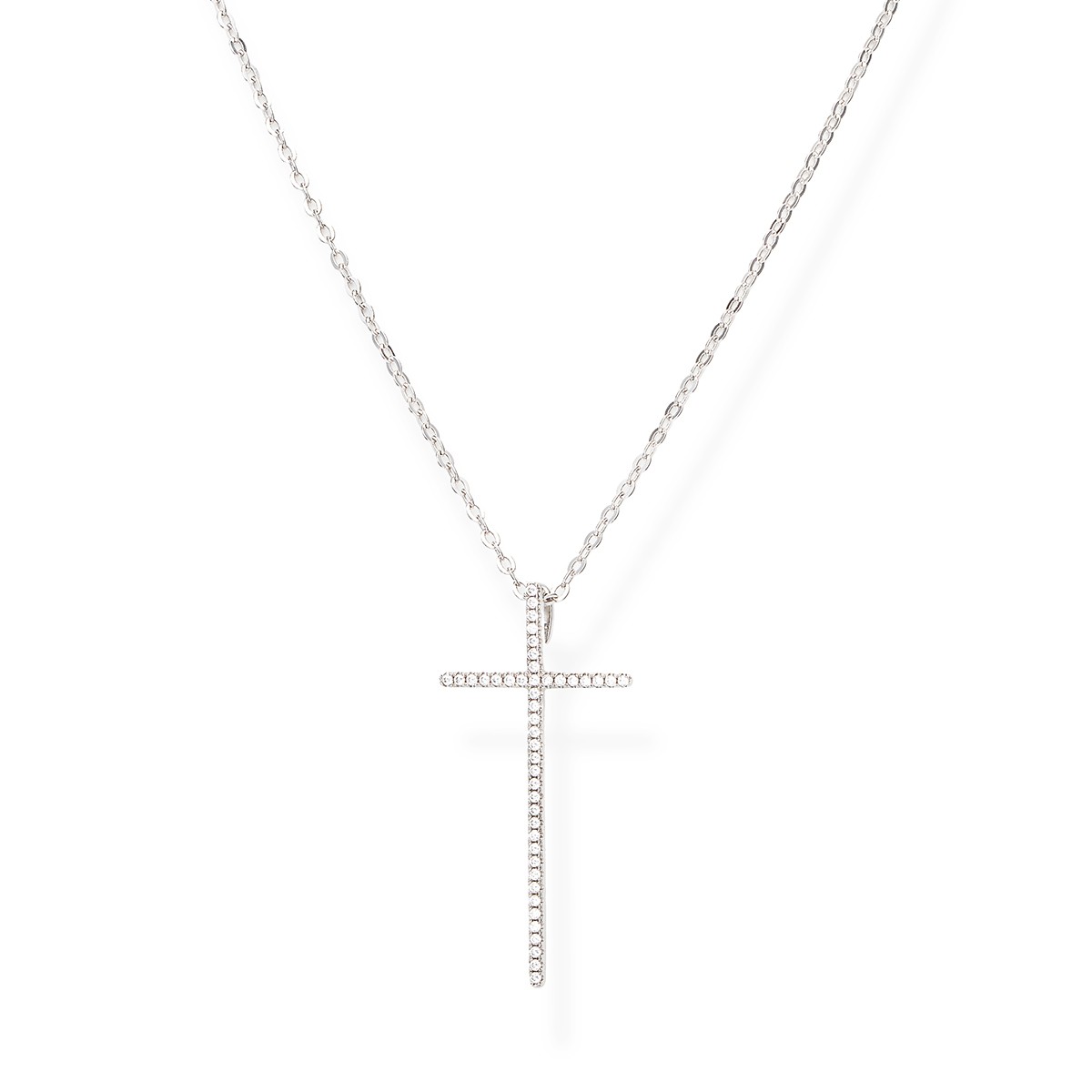 Collana in argento 925 con zirconi - AMEN
