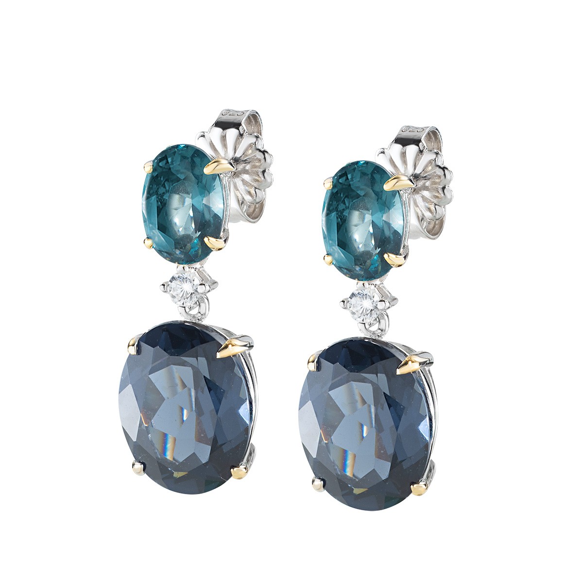 Orecchini in argento 925 con zirconi - AMEN