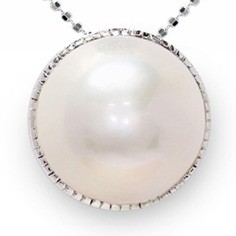 Colgante en plata 925 con perla Mabe - MAYUMI