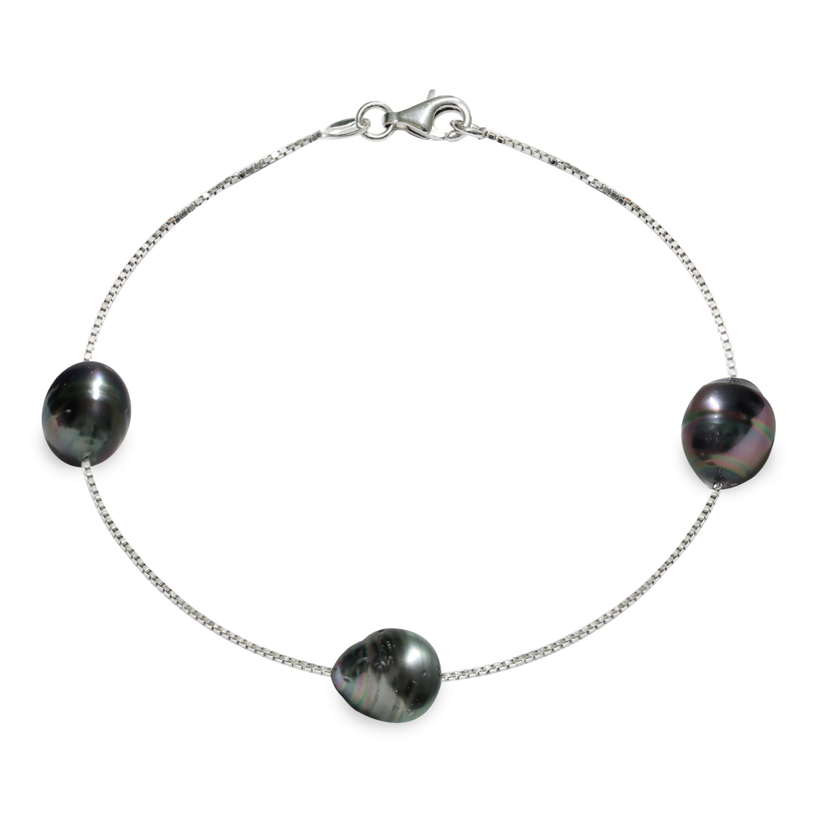 Pulsera en plata 925 con perlas - MAYUMI