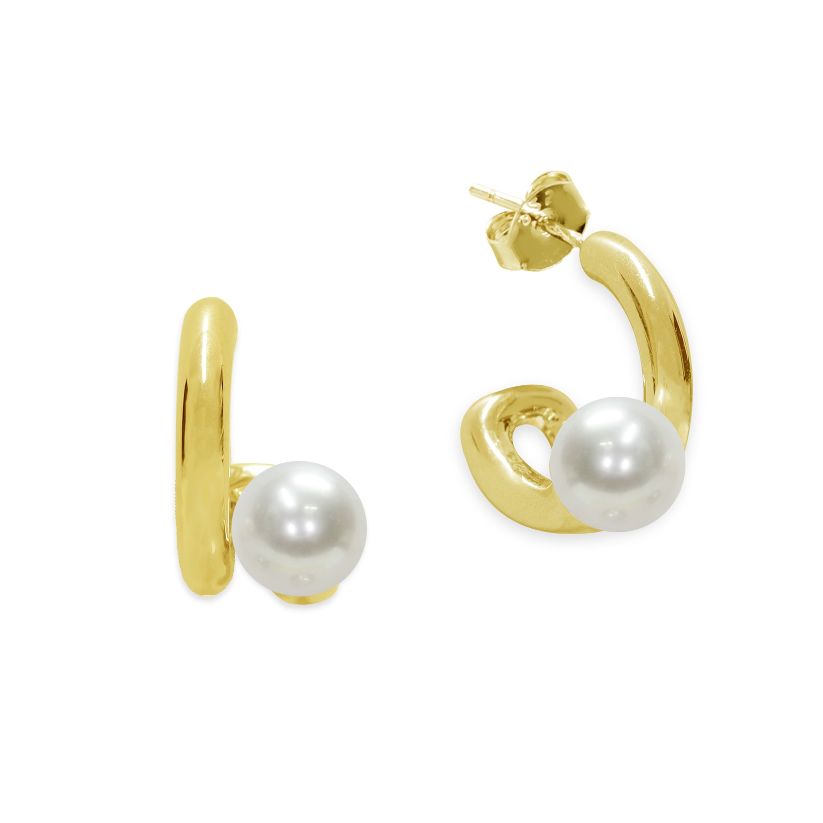 Orecchini in argento 925 con perle - MAYUMI