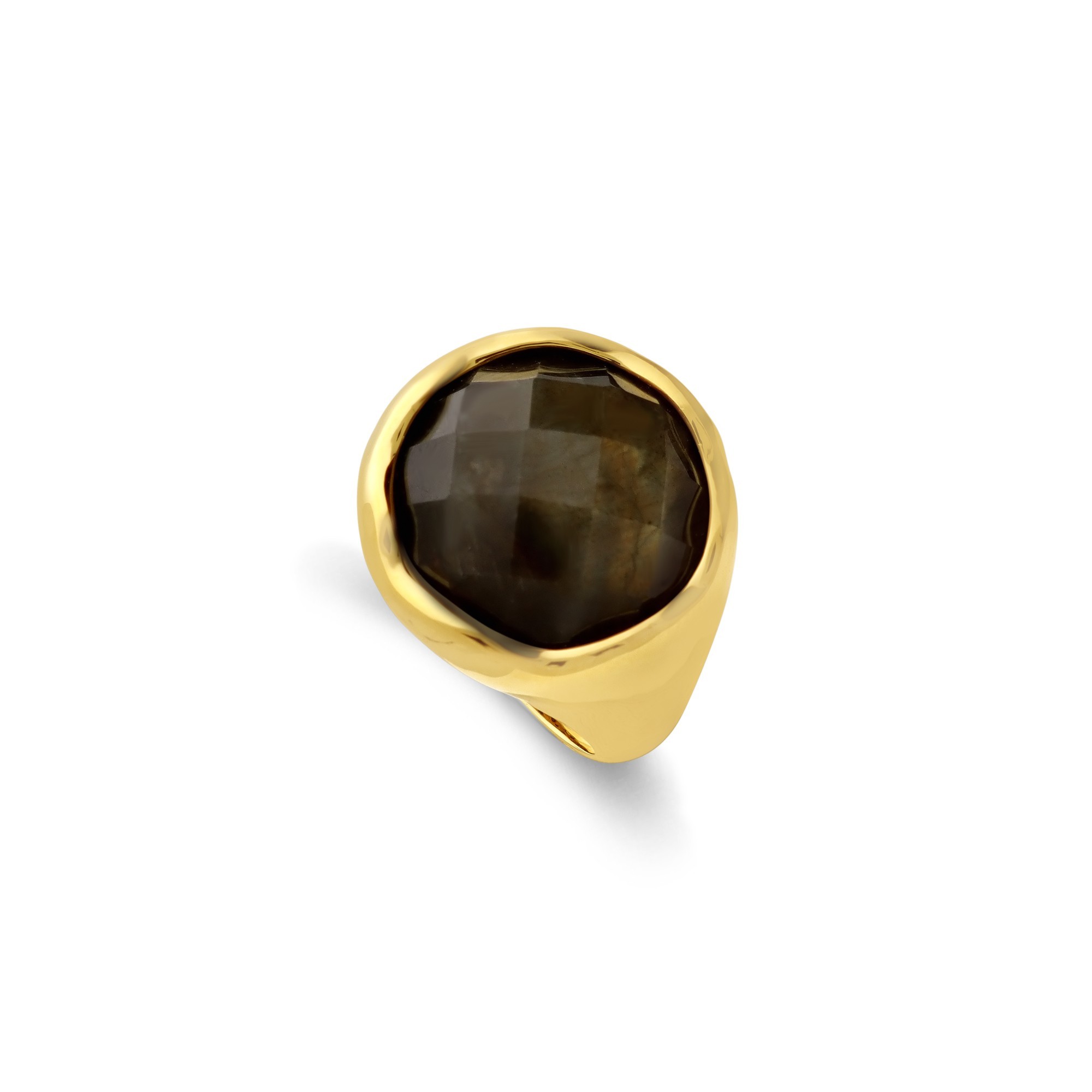 Anillo chevalier con piedra natural - TOSCANA BY ETRUSCA