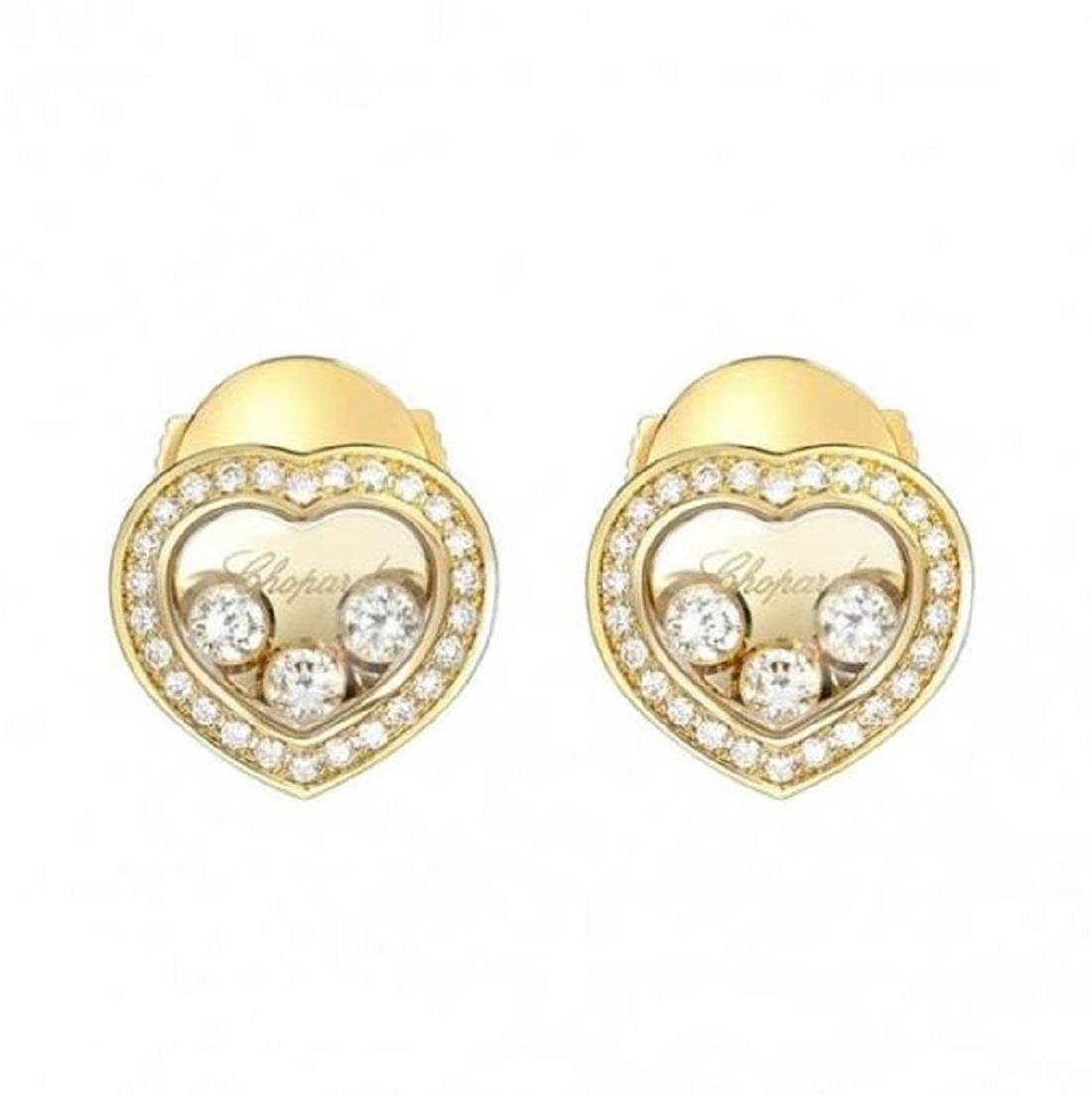 Orecchini cuore con diamanti - CHOPARD