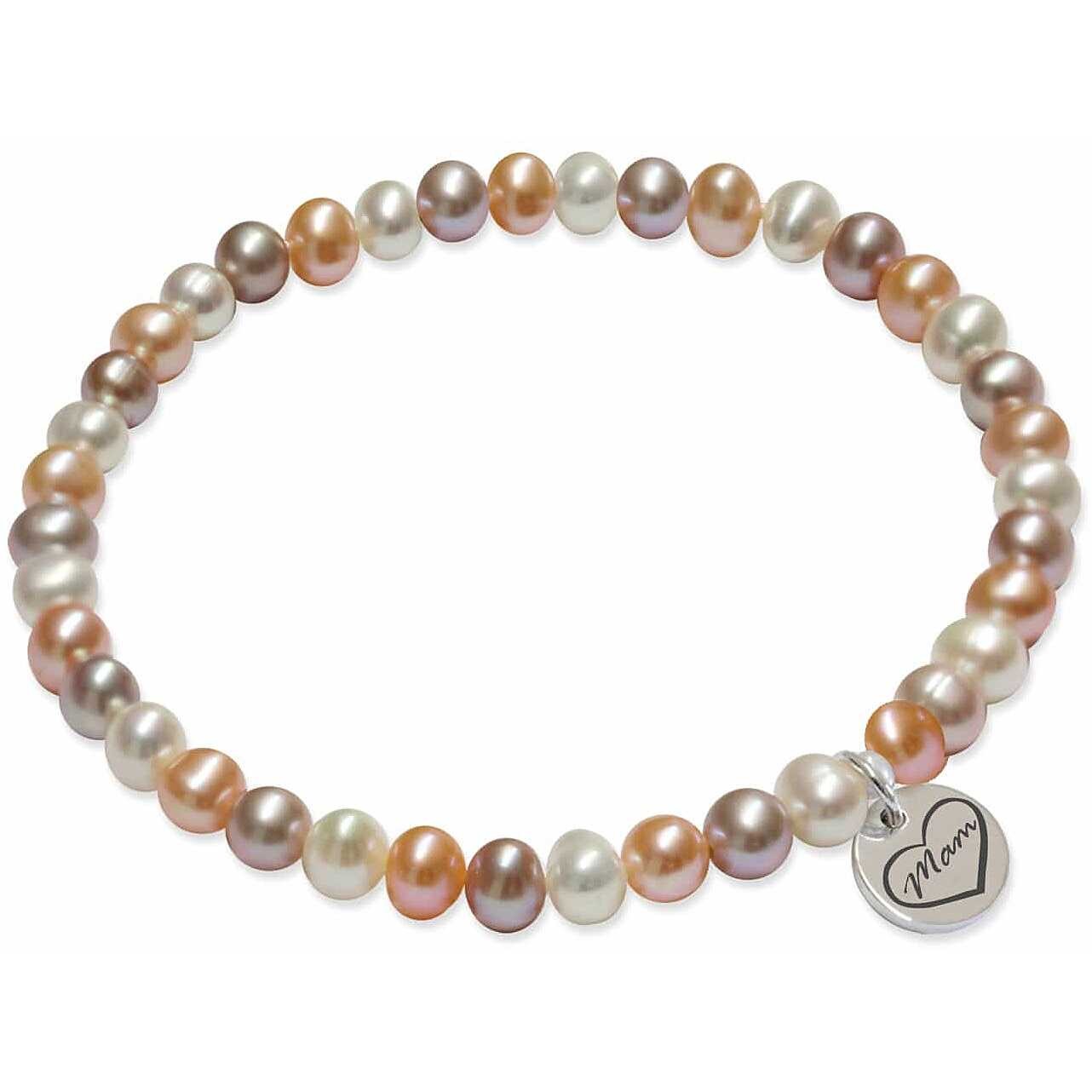 Pulsera de plata con perlas y charm - MAYUMI