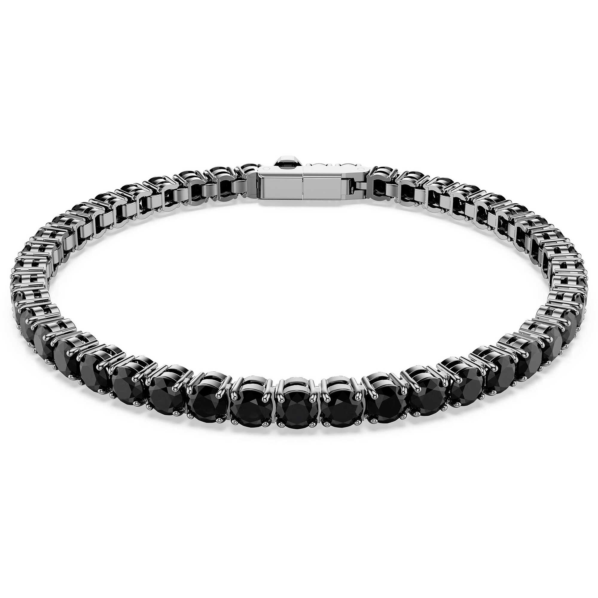 Bracciale collezione Re Matrix con pietre nere in ceramica - SWAROVSKI