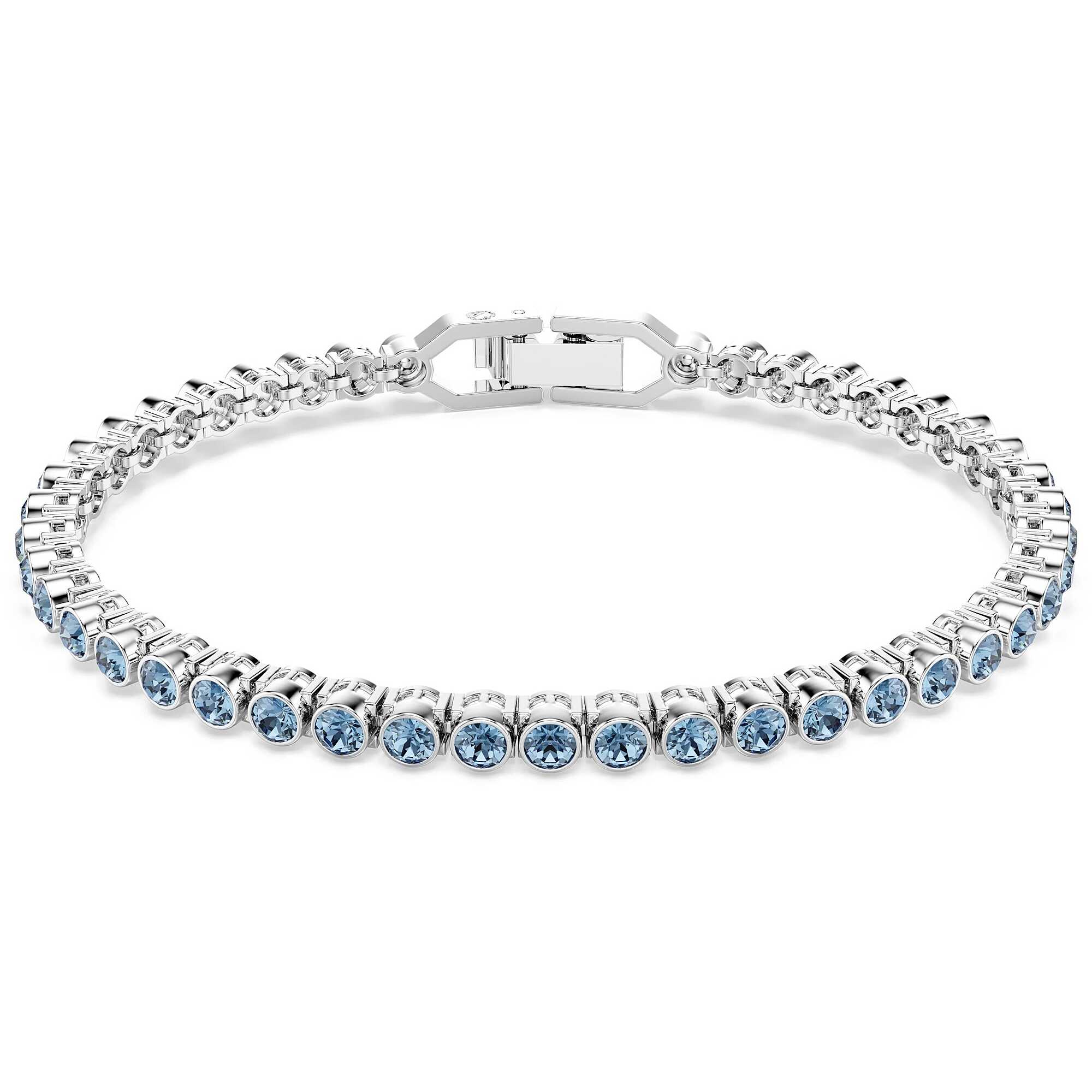 Tennis bracelet from the Mp Imber collection with blue crystals - SWAROVSKI