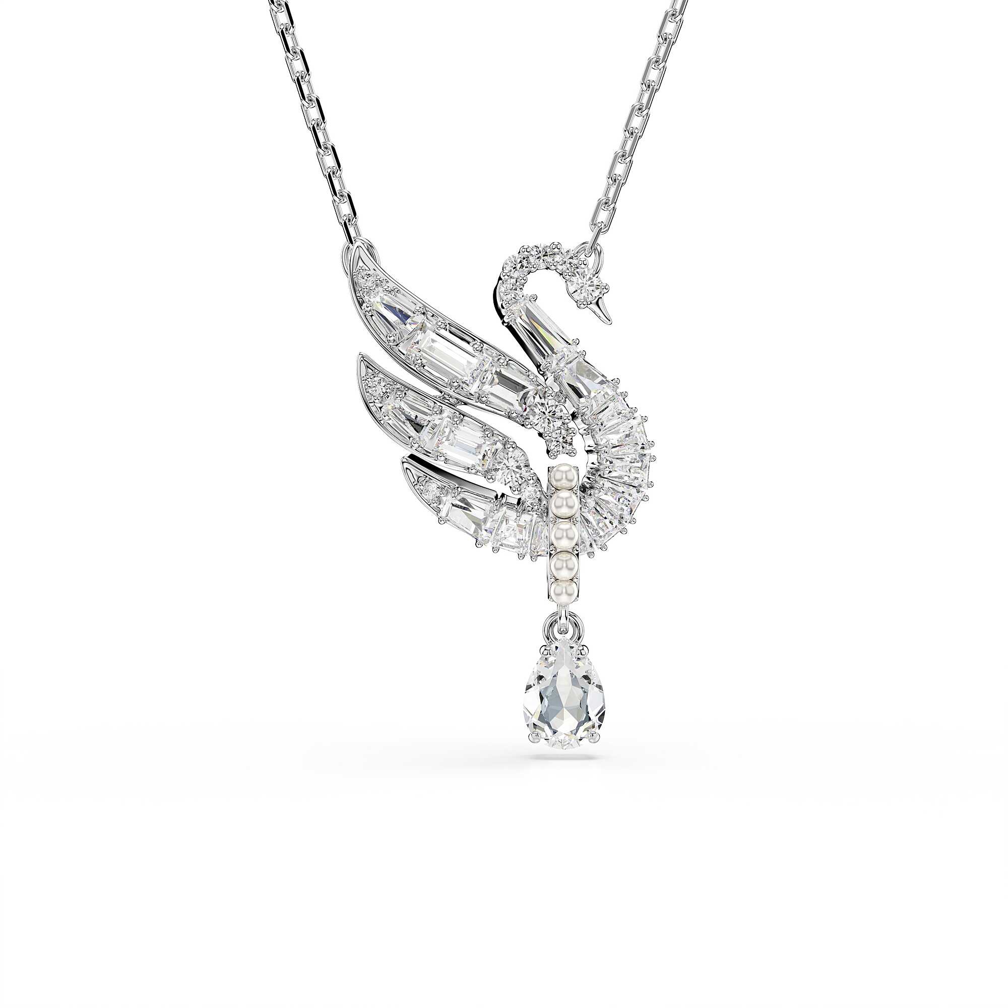 Collana collezione Swan con cigno cristalli bianchi - SWAROVSKI