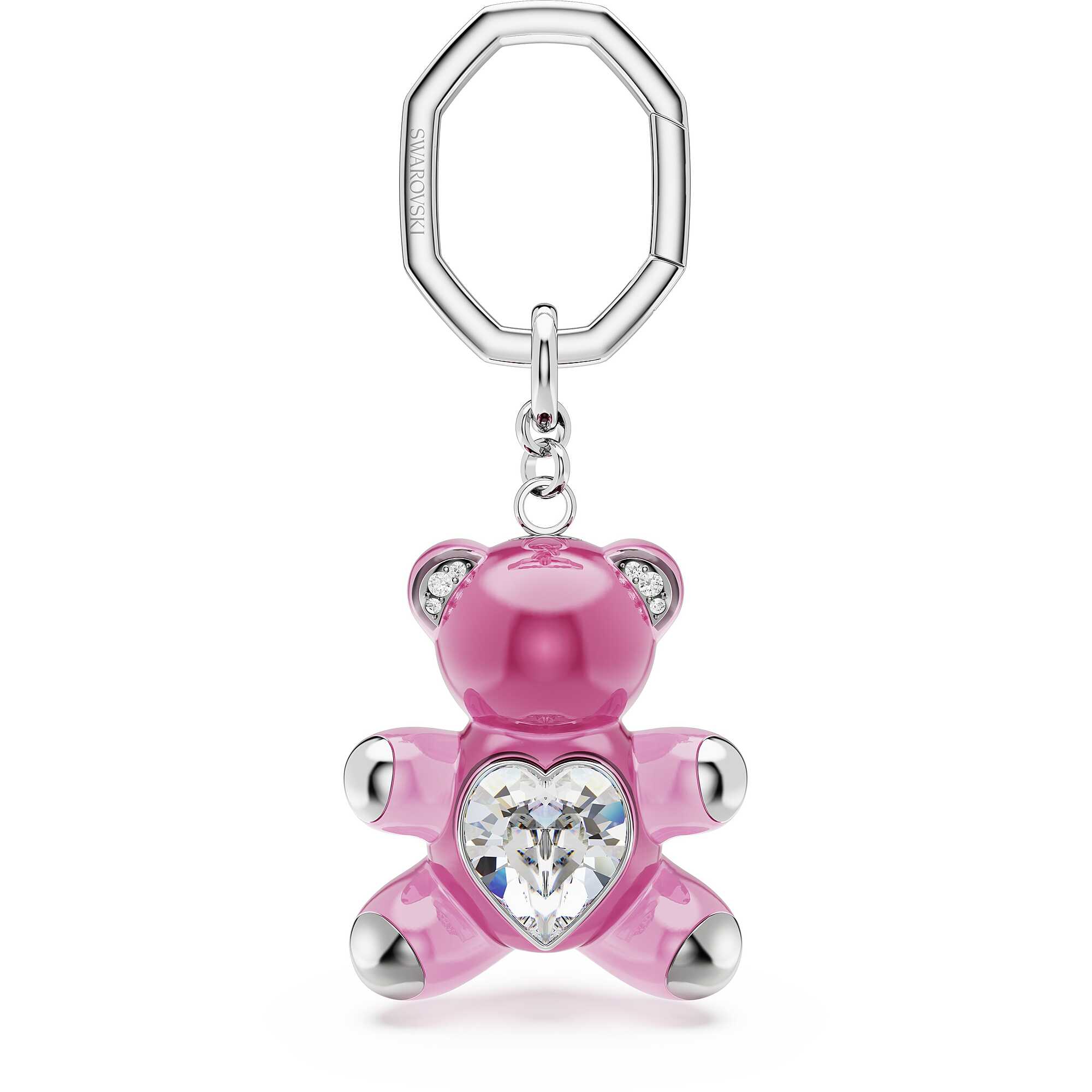 Llavero Teddy con cristales rosas - SWAROVSKI