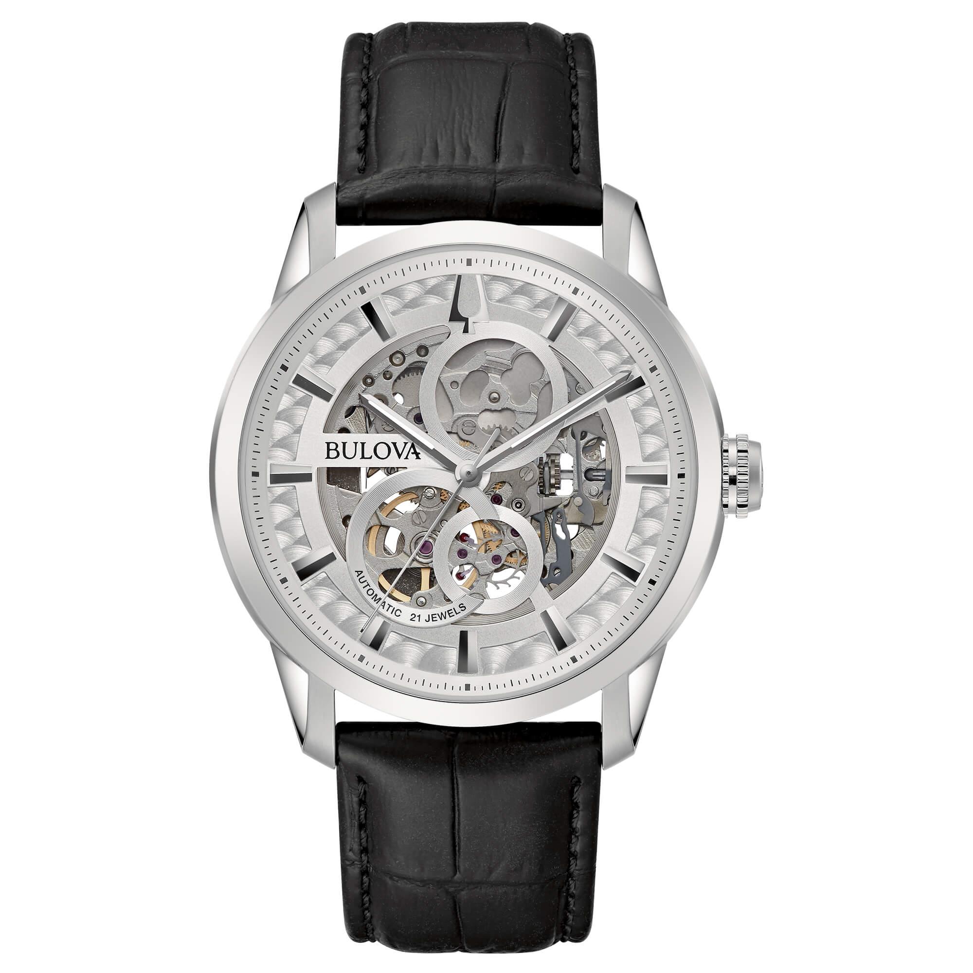 Reloj Sutton Skeleton Automático, caja de 43mm - BULOVA