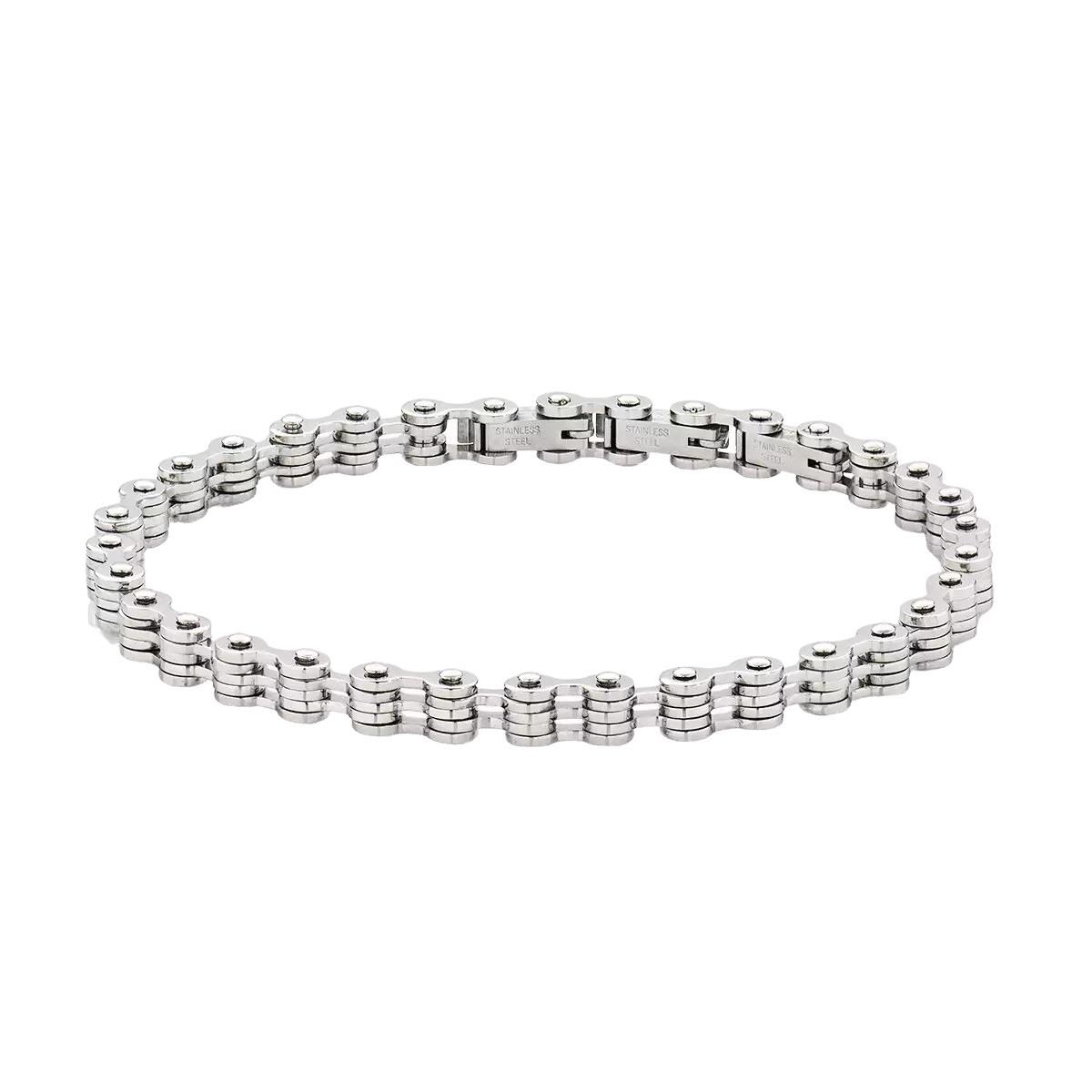Men's steel chain link bracelet - AMEN