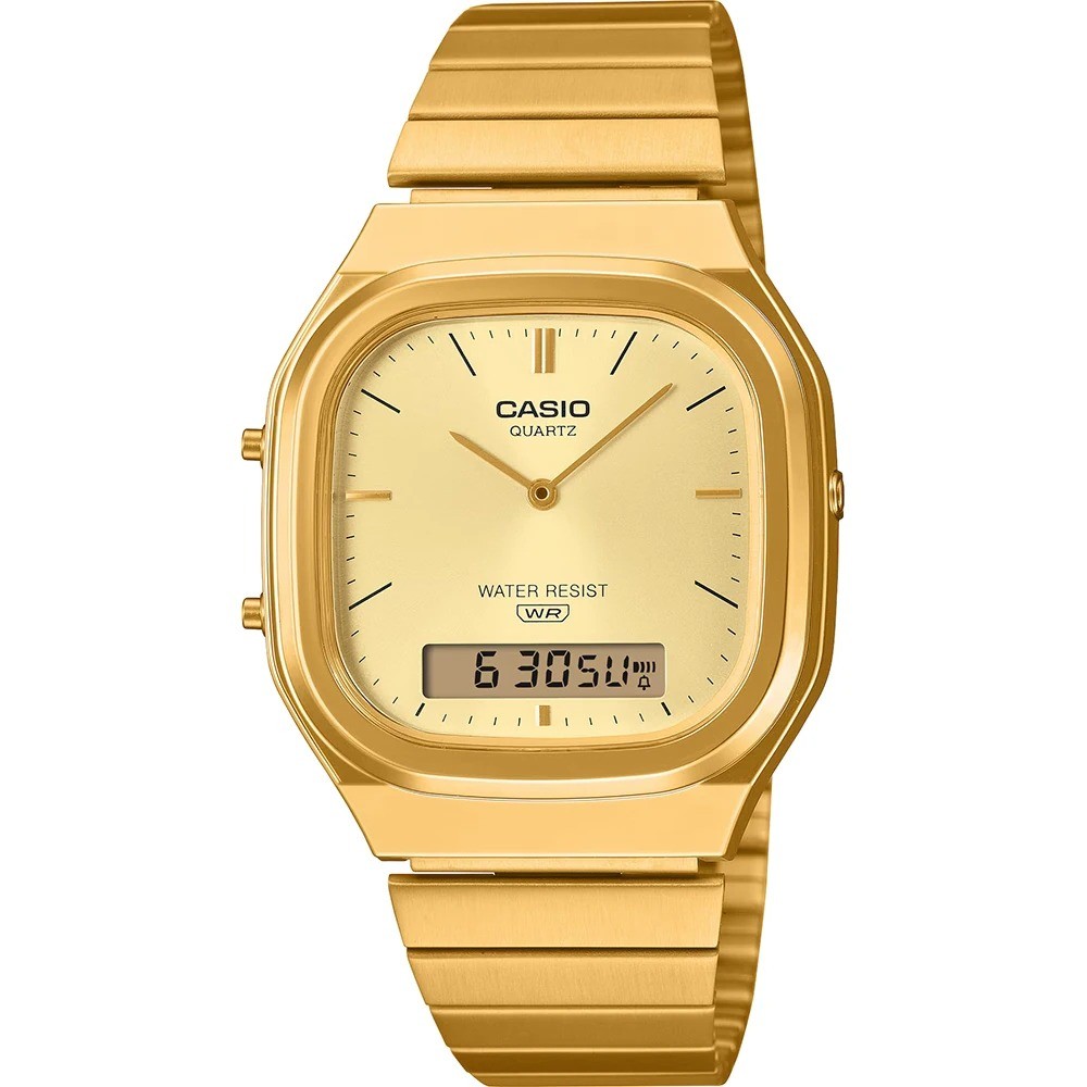 Reloj multifunci&oacute;n anal&oacute;gico-digital acero dorado Casio AQ-240EG-9AEF - CASIO