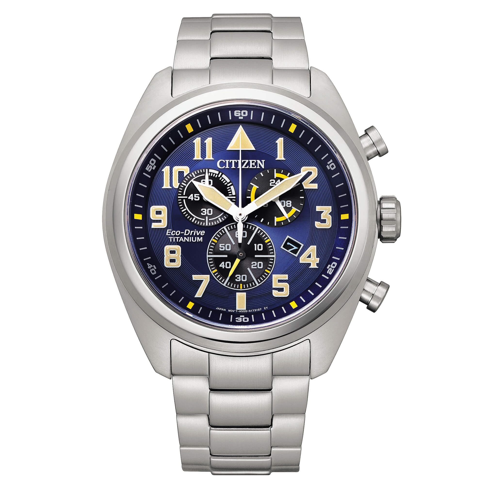 Super Titanium Chrono Watch, 43mm case - CITIZEN