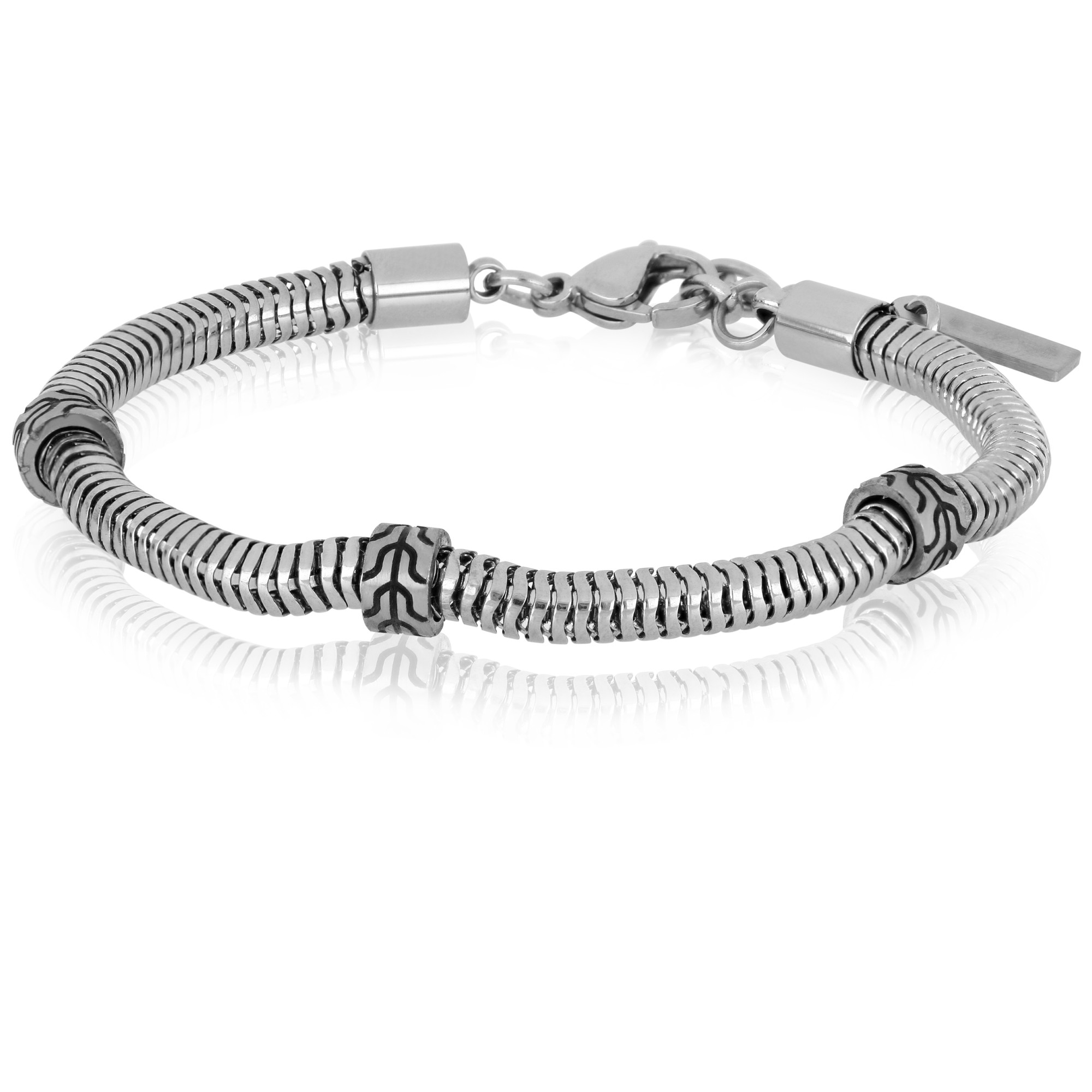 Bracciale uomo in acciaio - GOYATE