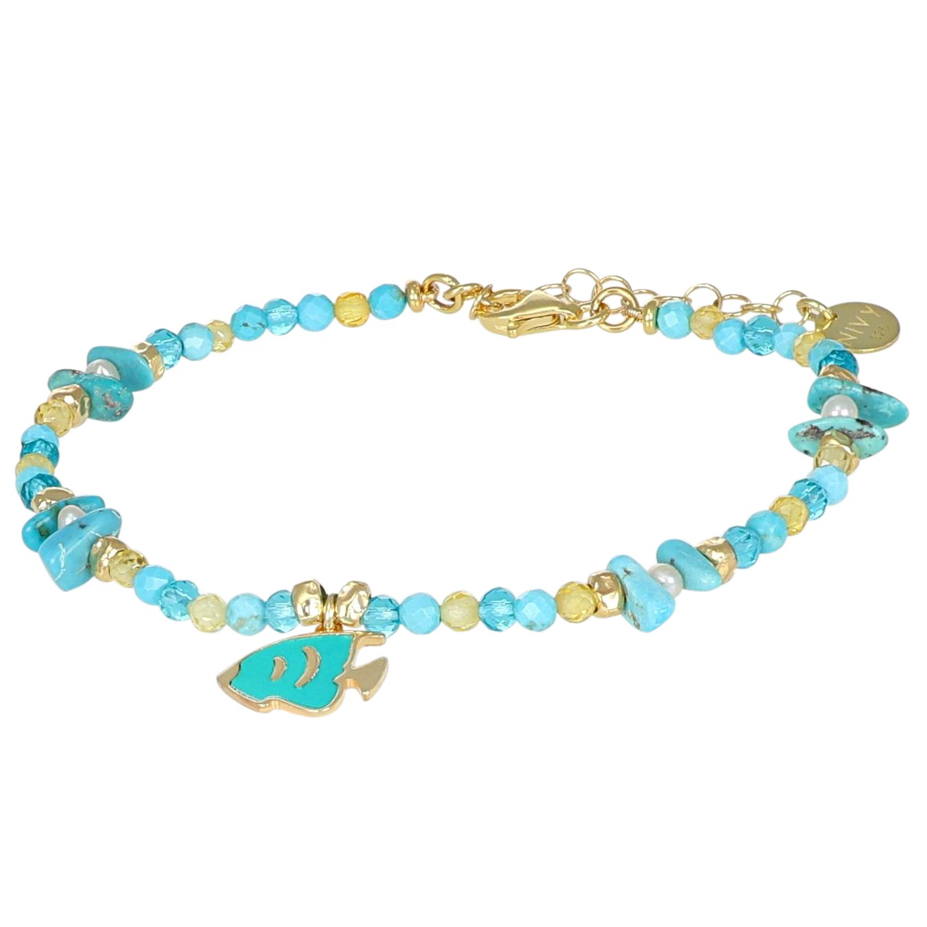 Bracciale Summer in argento charm pesce - NIVY