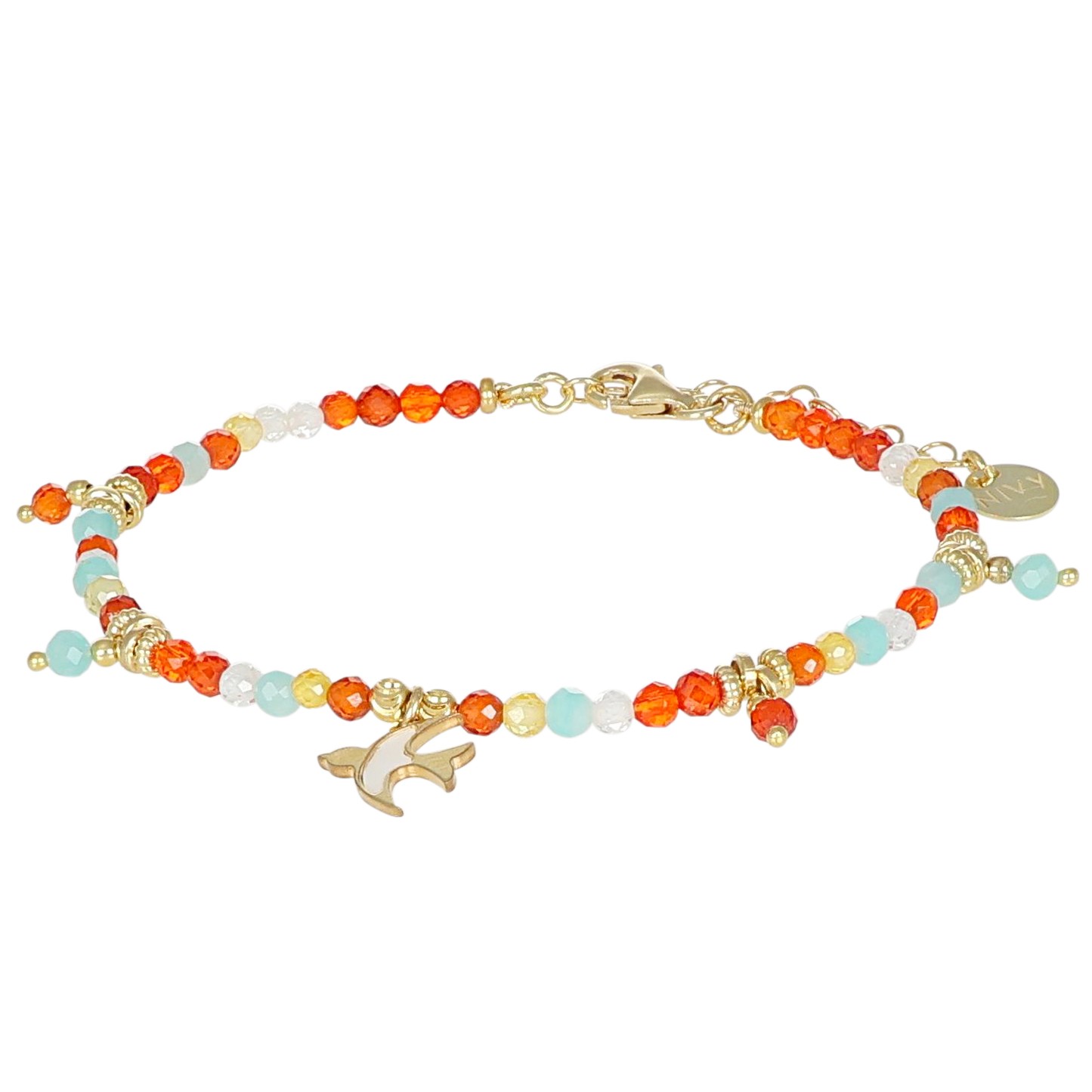 Bracciale Summer in argento charm rondine - NIVY