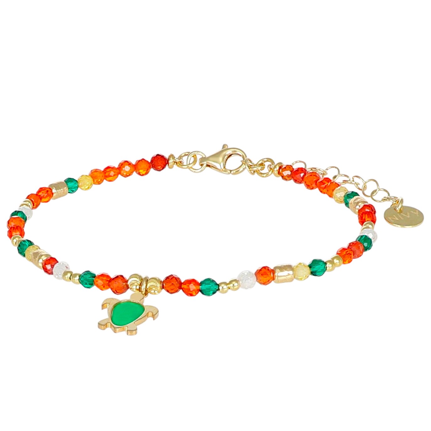 Bracciale Summer in argento charm tartaruga - NIVY