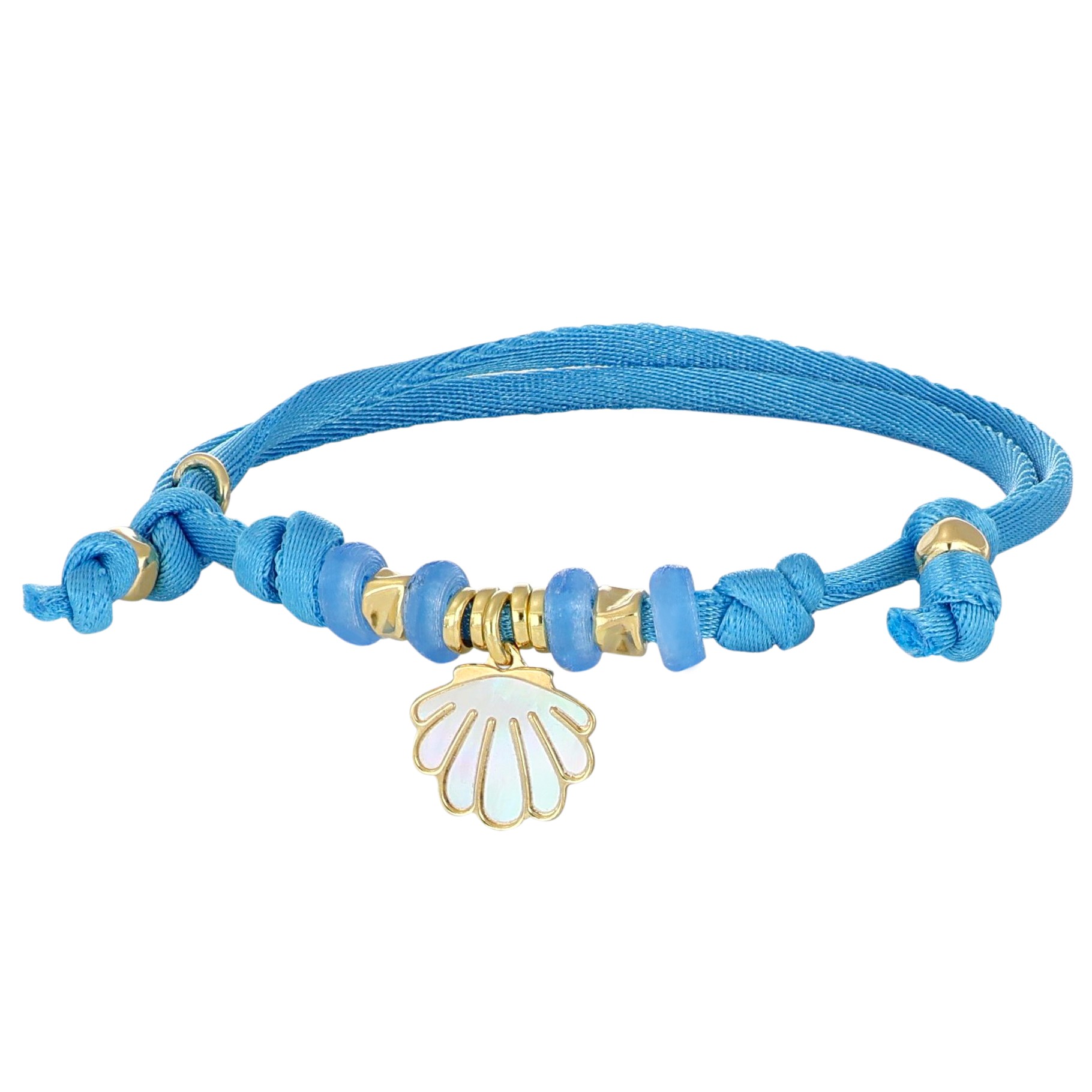Bracciale Summer in argento charm conchiglia - NIVY