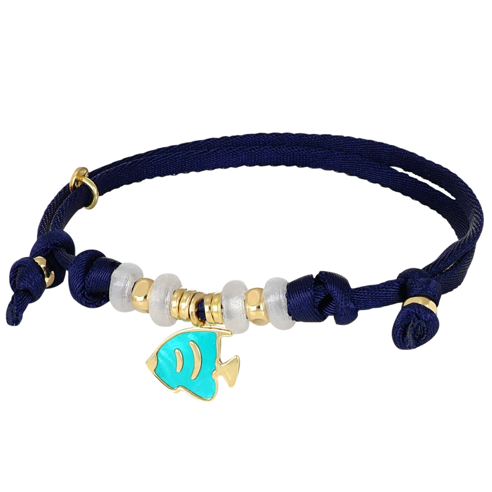 Bracciale Summer in argento charm pesce - NIVY