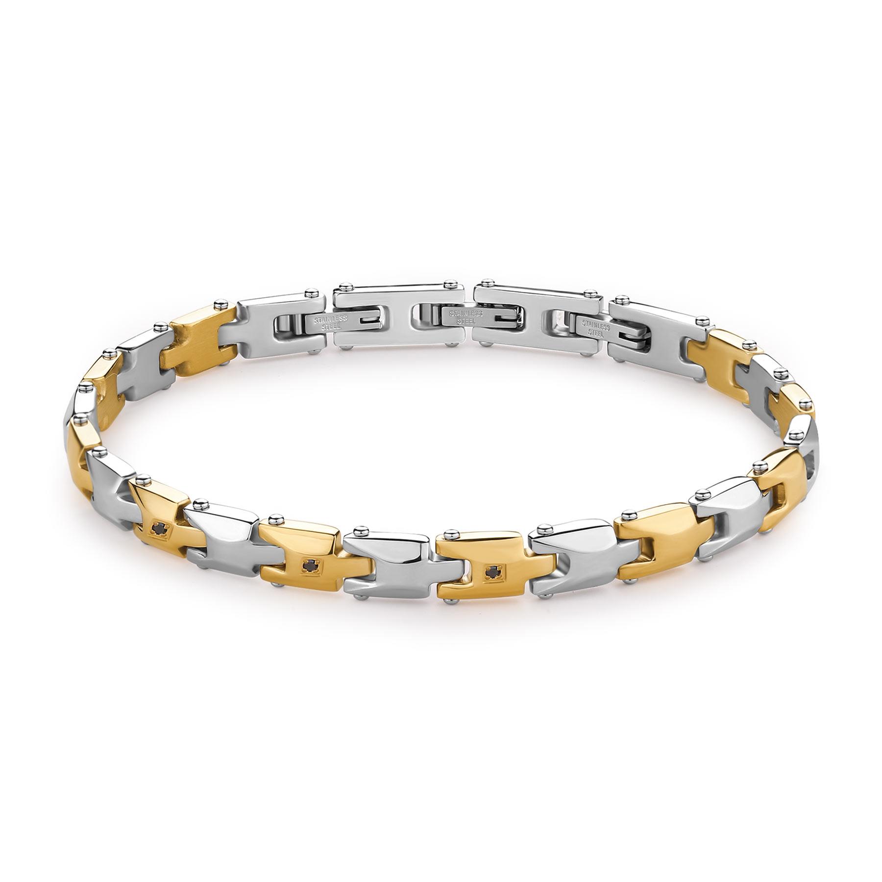 Bracciale Backliner in acciaio bicolor - BROSWAY