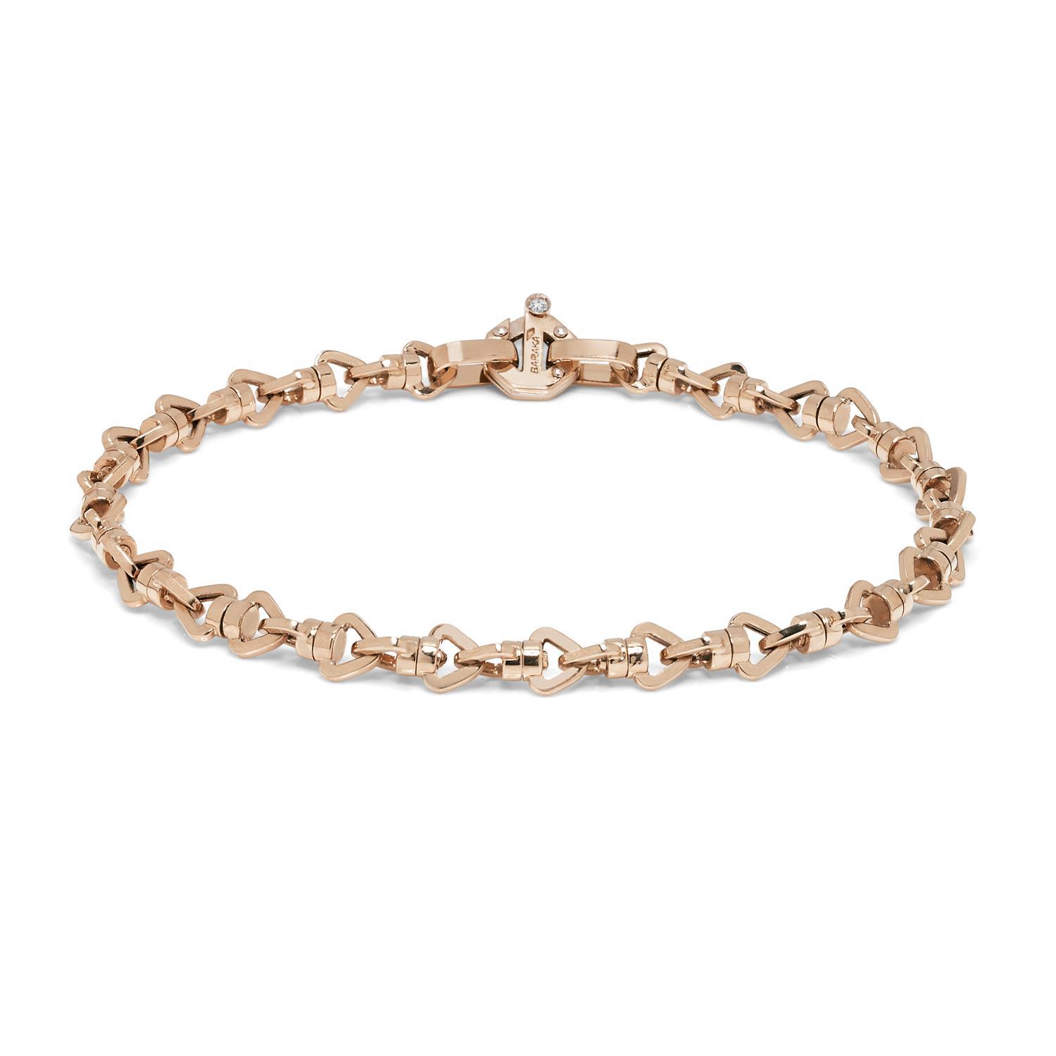 Bracciale da uomo in oro rosa - BARAKA