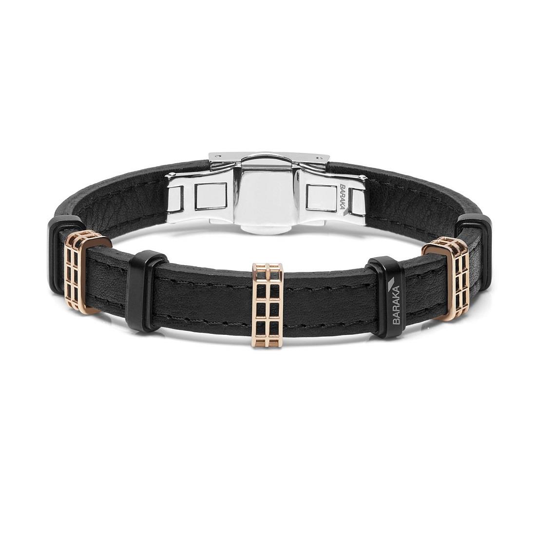 Bracciale in caucciu e oro - BARAKA