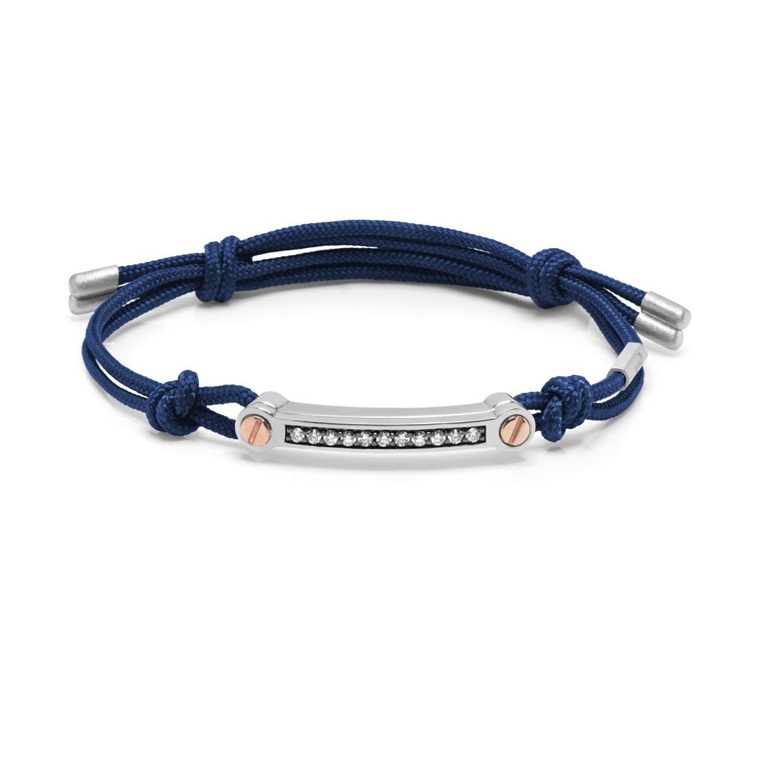 Bracciale da uomo con diamanti neri - BARAKA