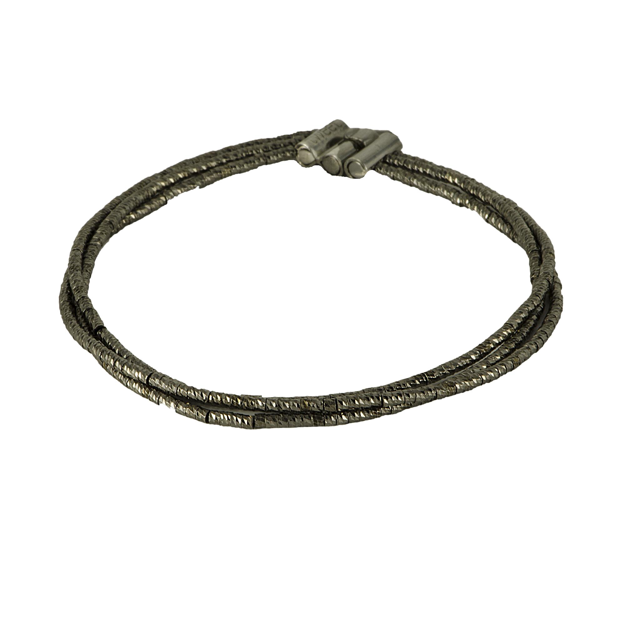 BRACCIALE IN ARGENTO A TRE FILI BRUNITO - PESAVENTO