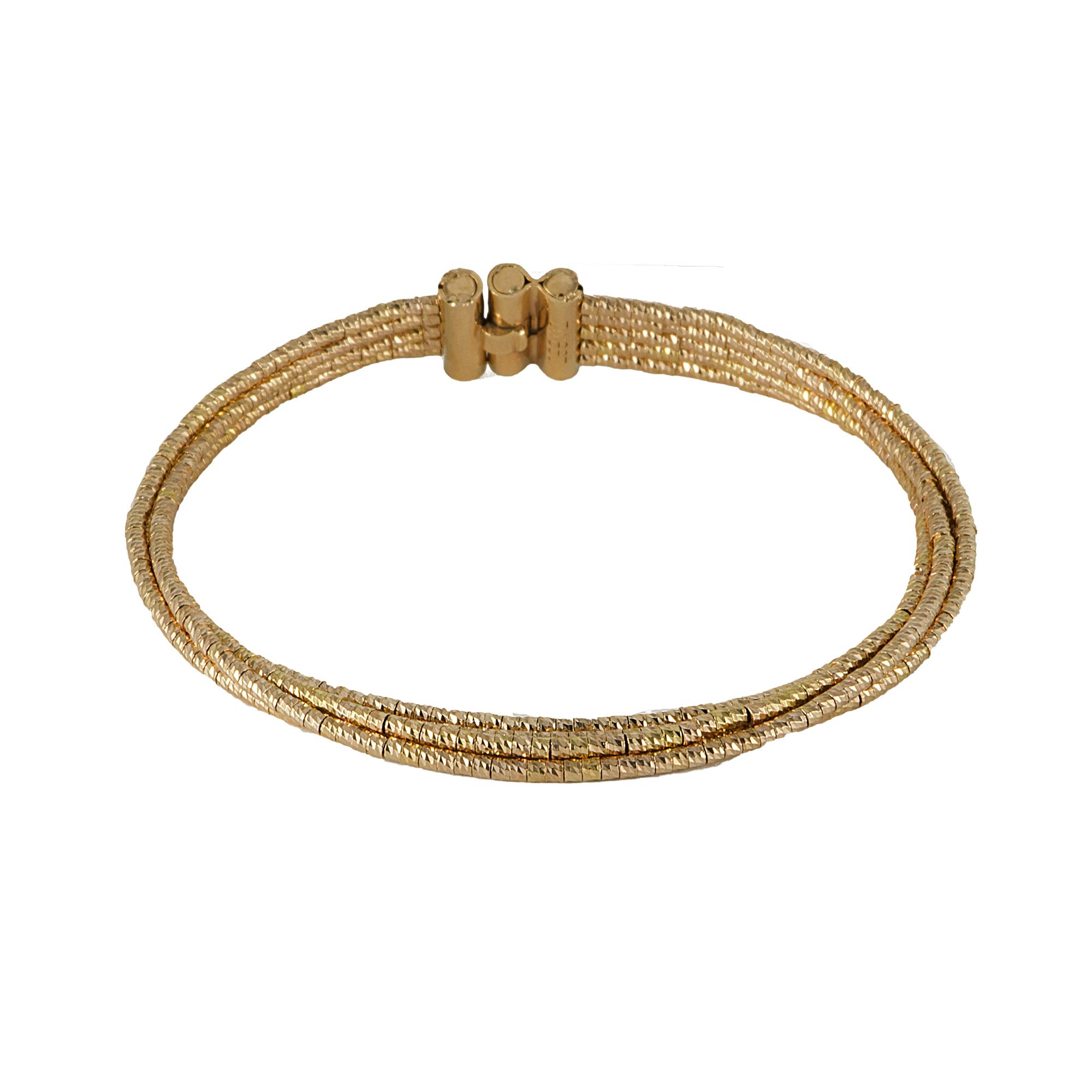 BRACCIALE IN ARGENTO A CINQUE FILI NERO - PESAVENTO