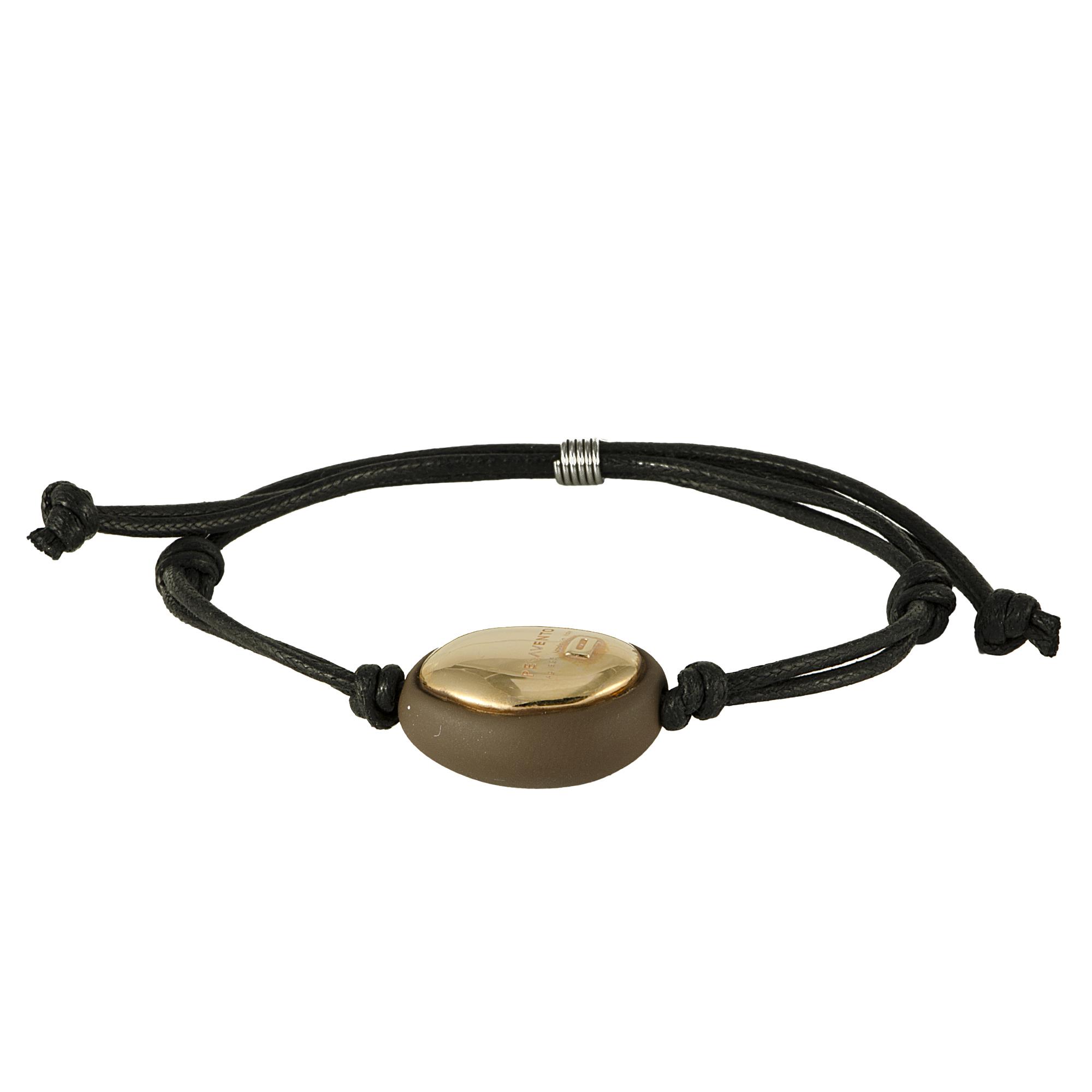 BRACCIALE IN ARGENTO SASSO SOFT TOUCH BROWN - PESAVENTO