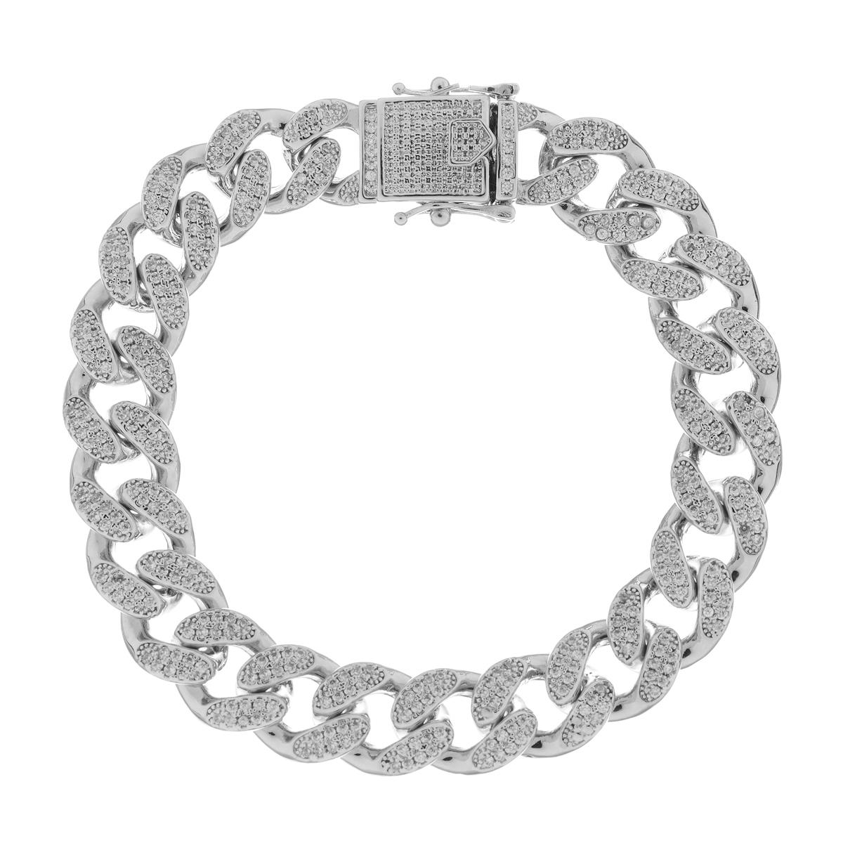 Bracciale catena grande con zirconi - AMEN