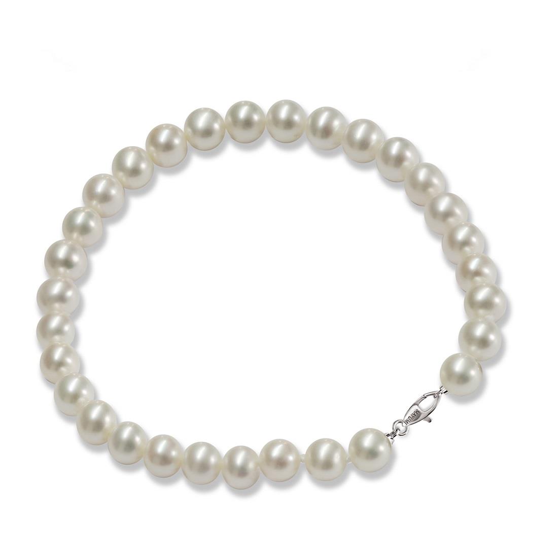 Brazalete en plata con perlas - MAYUMI
