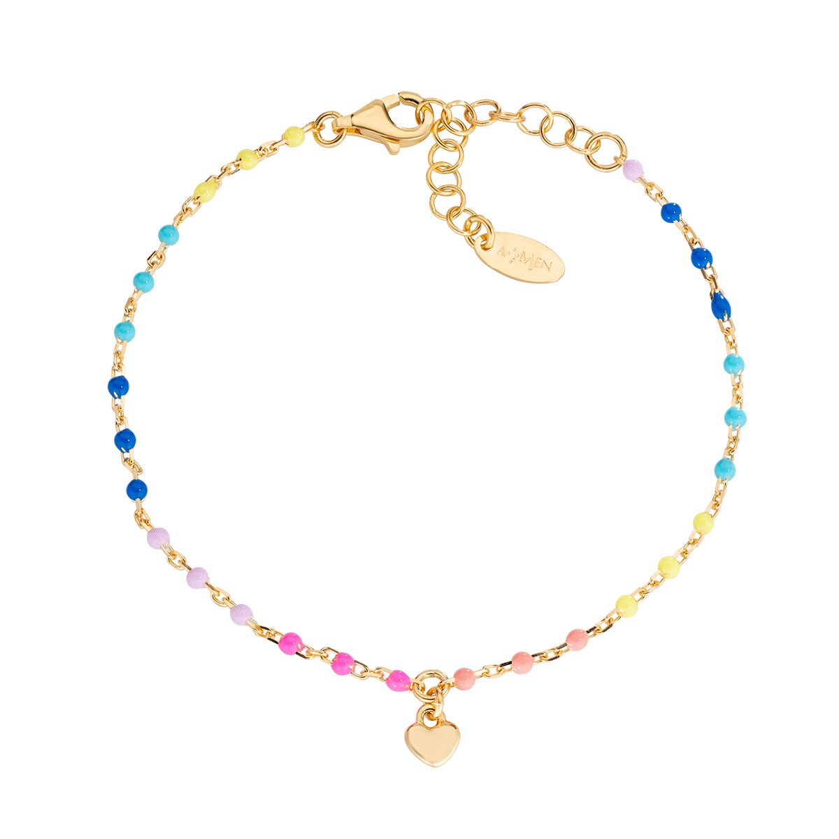 bracciale con perline donna Amen Ti Amo - AMEN