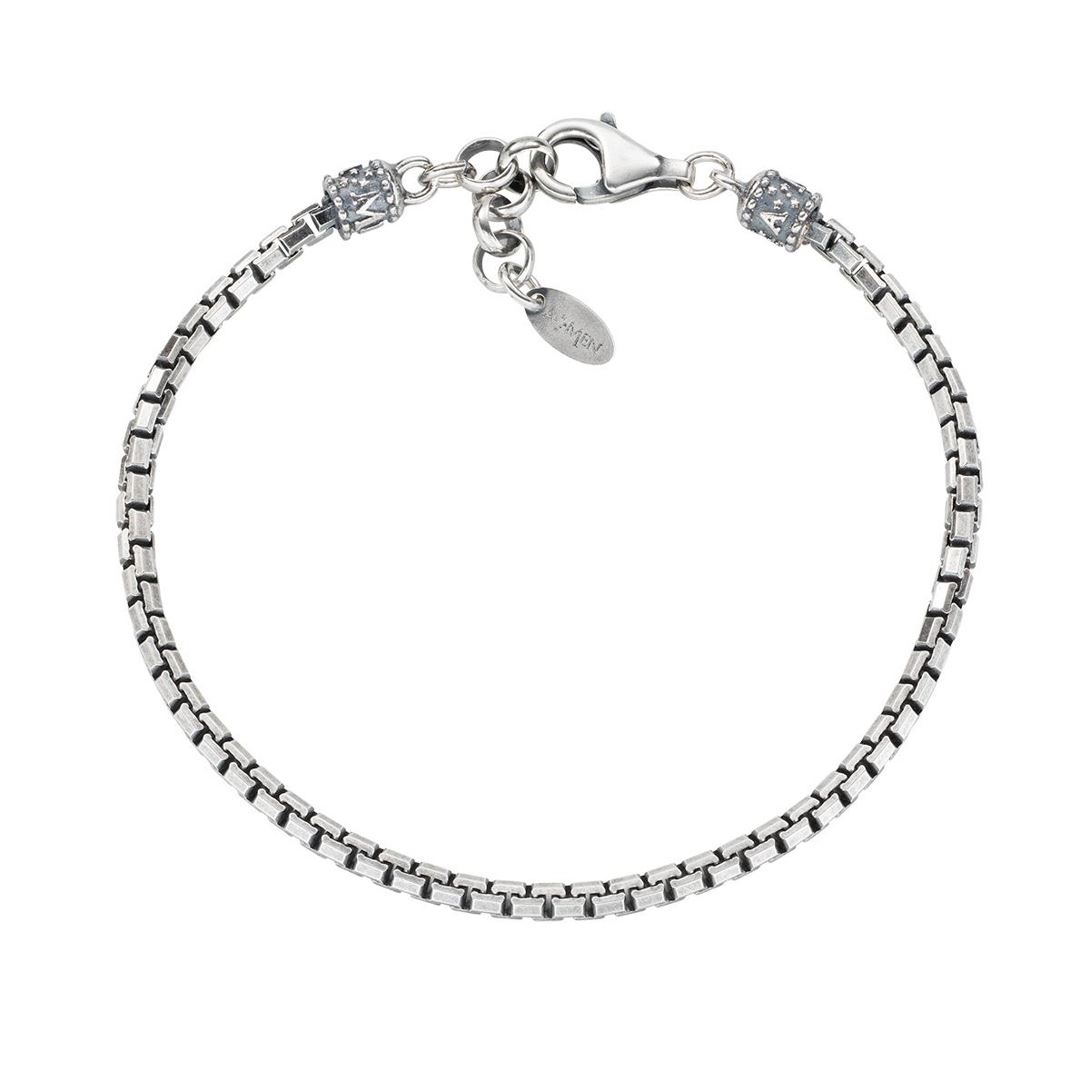 Pulsera de plata para hombre. - AMEN