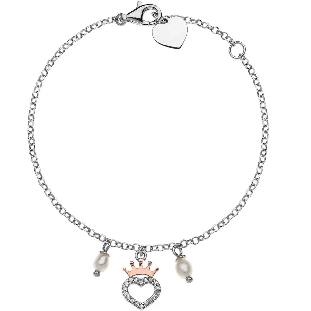 Bracciale Princess Disney in argento con cuore - DISNEY