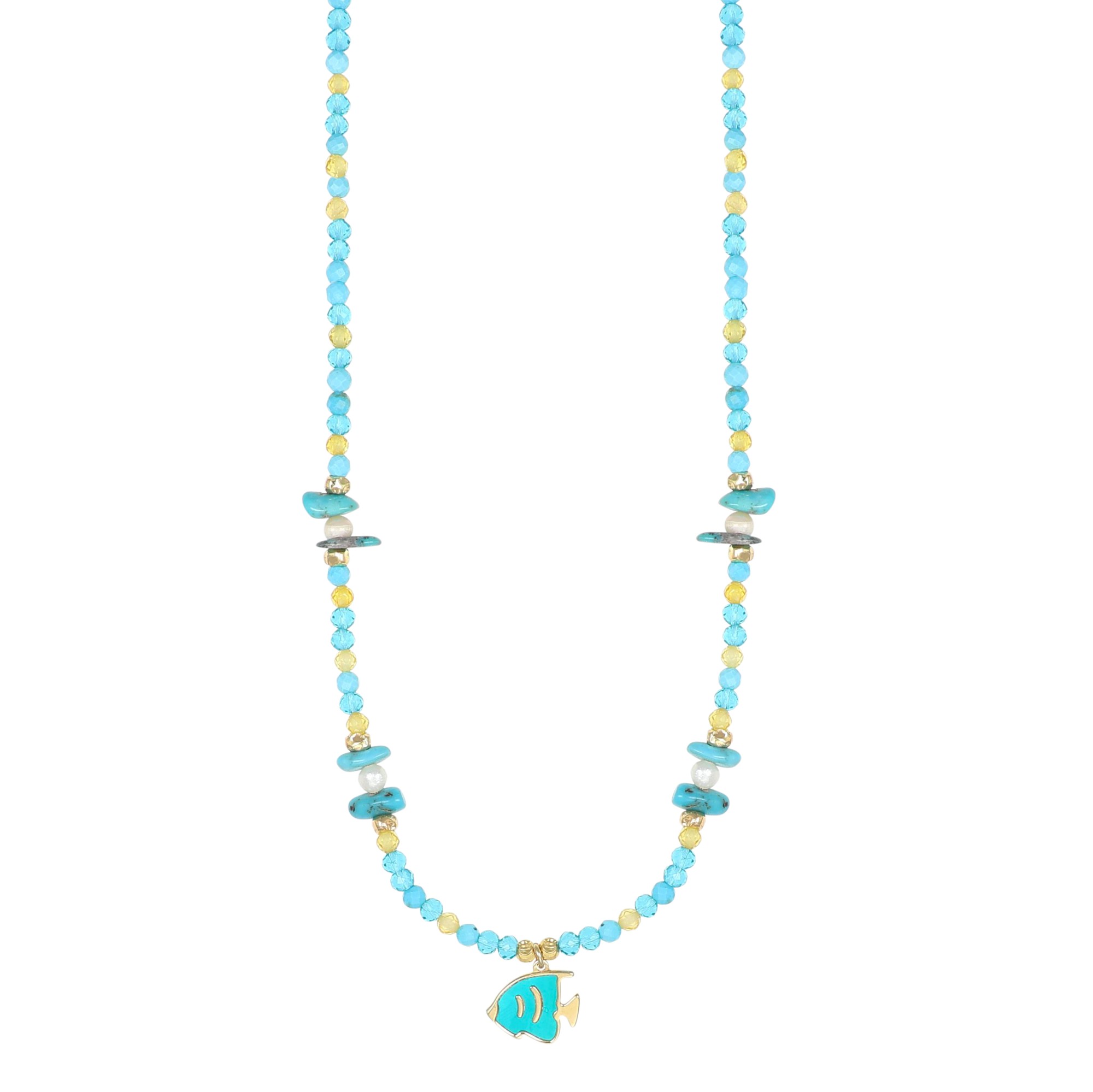 Collana Summer in argento charm pesce - NIVY