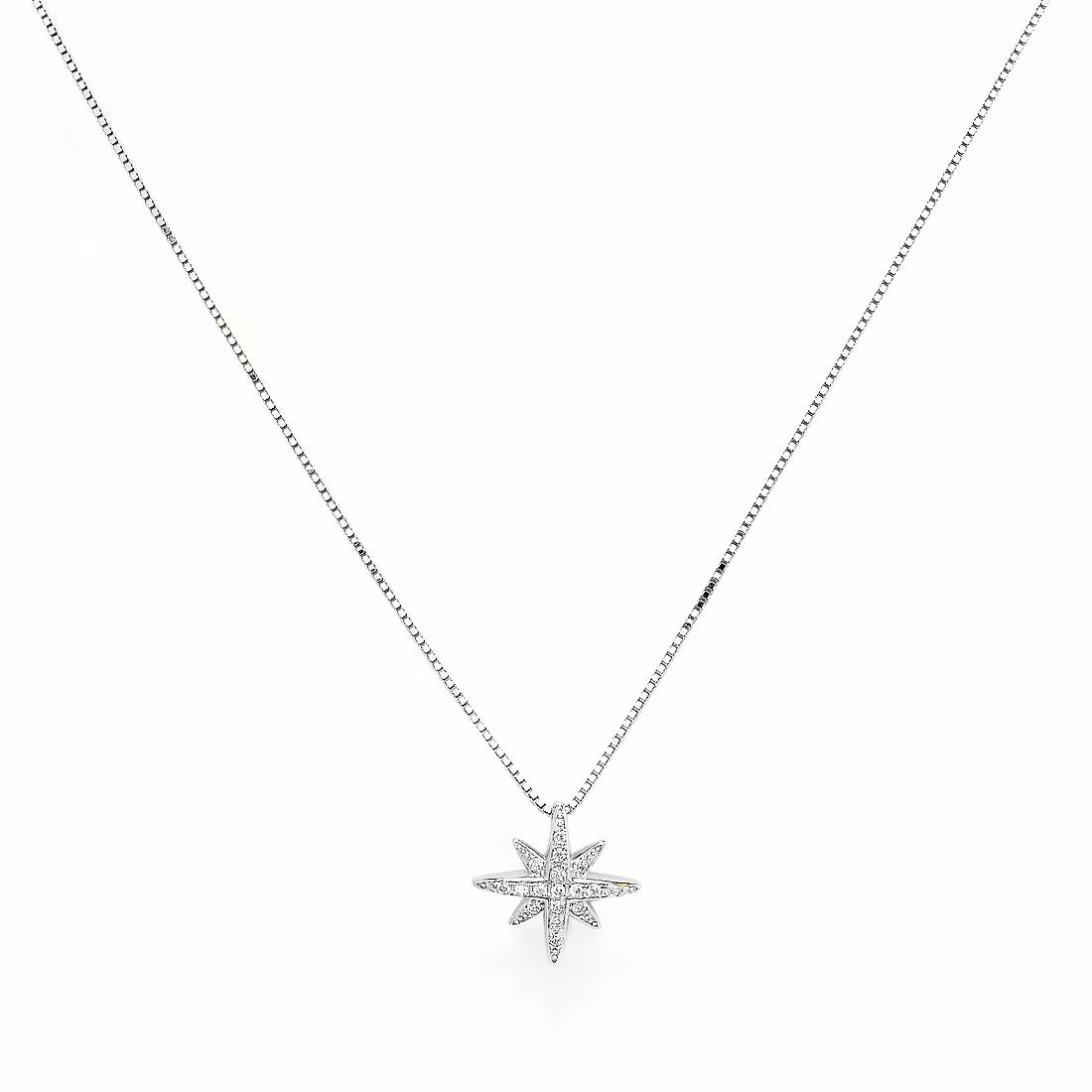 Necklace with zircon star - AMEN