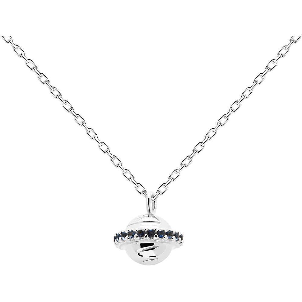 Child necklace in silver with planet - PDPAOLA