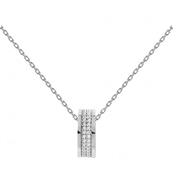 PDPAOLA Essential Atlas necklace in silver - PDPAOLA