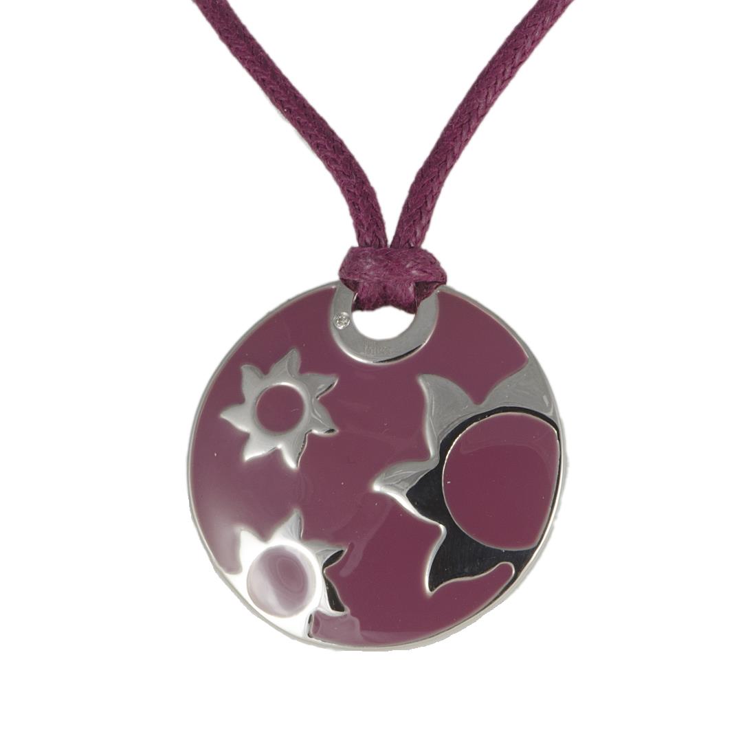 COLLIER IN ACCIAIO E DIAMANTE CT 0,05 - BLISS