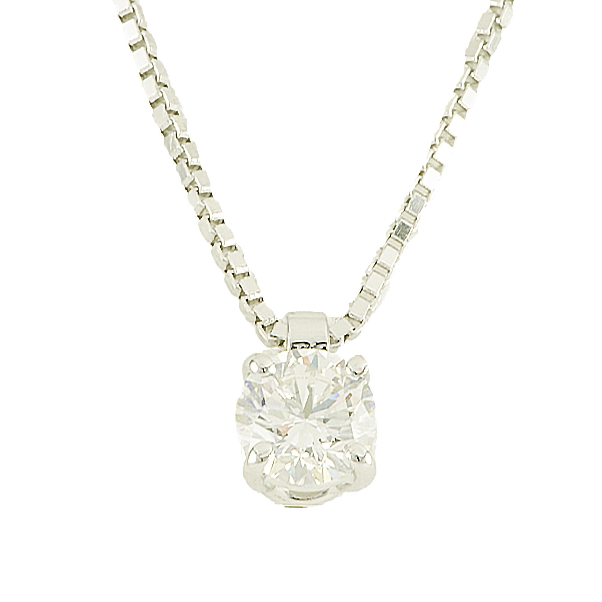 COLLIER IN ORO BIANCO E DIAMANTI CT 0,35  - ALFIERI & ST. JOHN