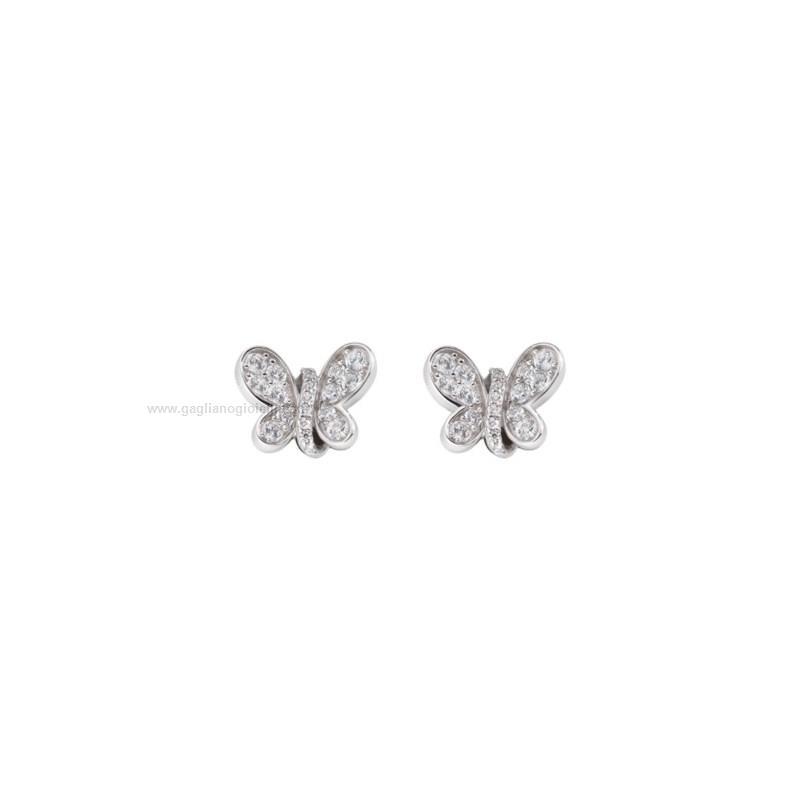 Orecchini in argento con farfalle - AMEN