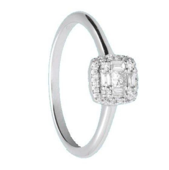 Anello in oro e diamanti ct 0.20 - ALFIERI & ST. JOHN