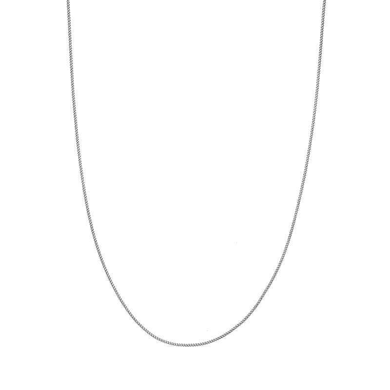 Collar de hombre grumetta en plata 925 oxidada 50 cm - LUXURY MILANO