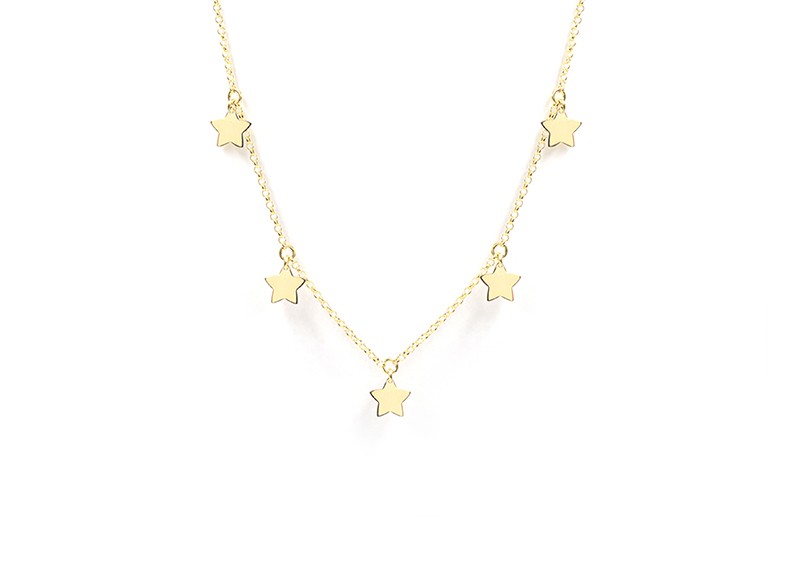 Collar de plata color amarillo - LUXURY MILANO