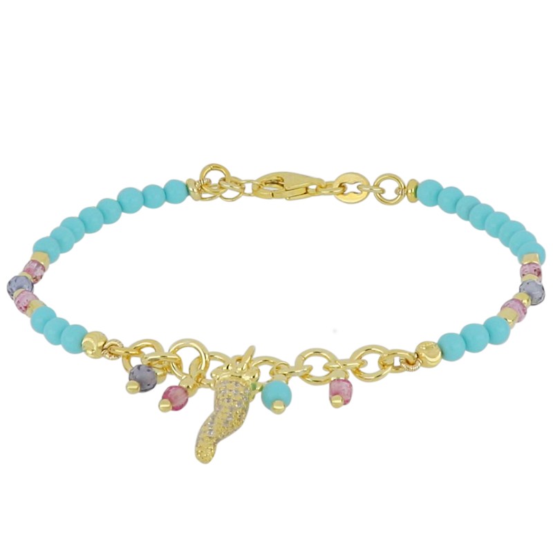 Pulsera Simboli en plata y espinelas - LUXURY MILANO