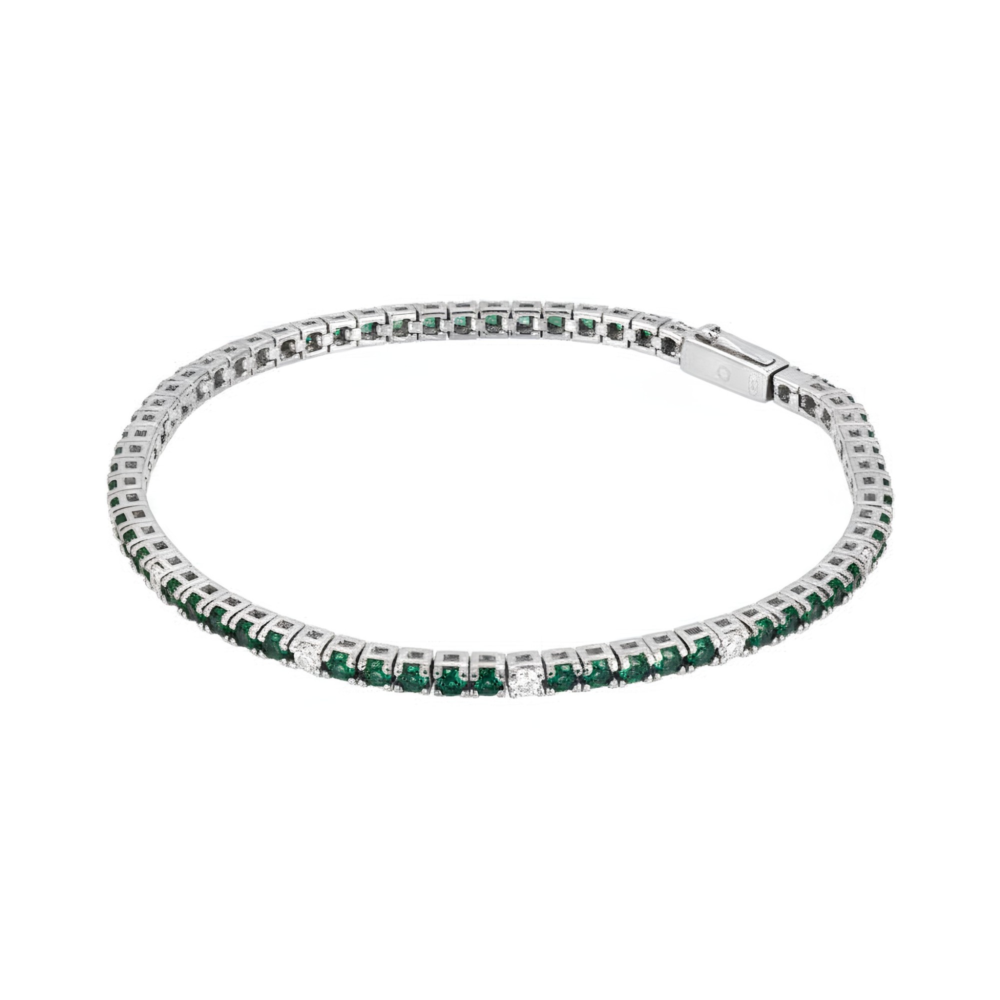 Bracciale tennis uomo in argento con pietre - ALFIERI & ST. JOHN 925