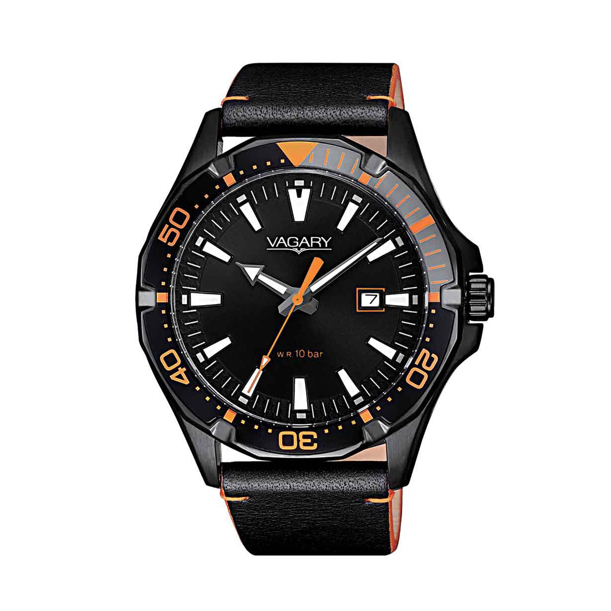 Men's time-only watch with 42 mm case - VAGARY