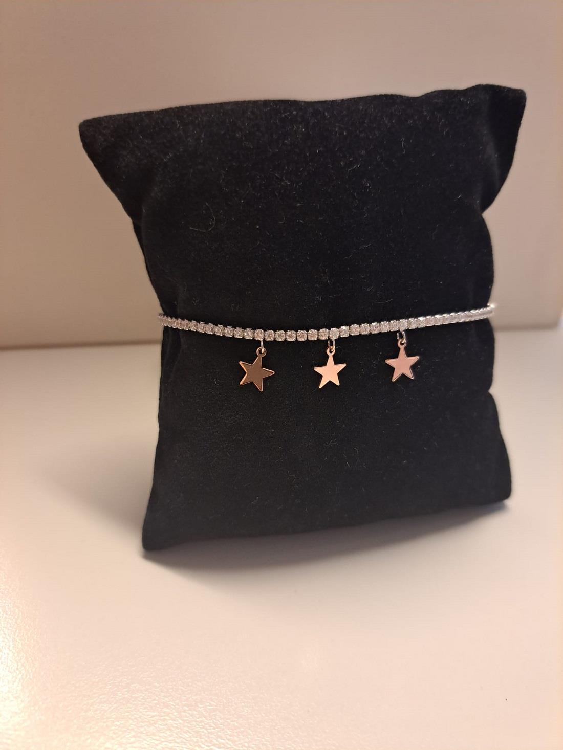 Bracciale in argento con stelline - ORO&CO 925