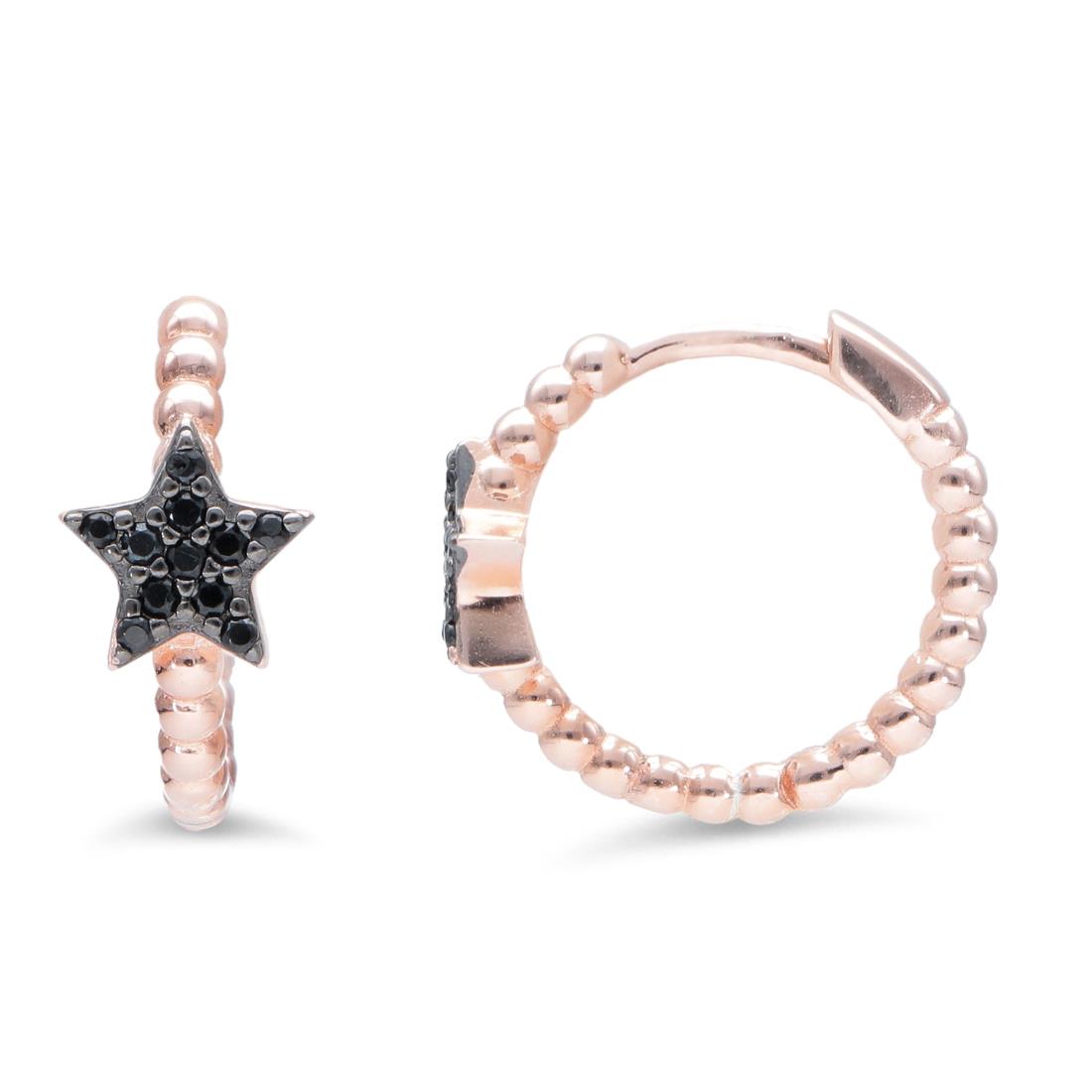 Earrings with star - ORO&CO 925
